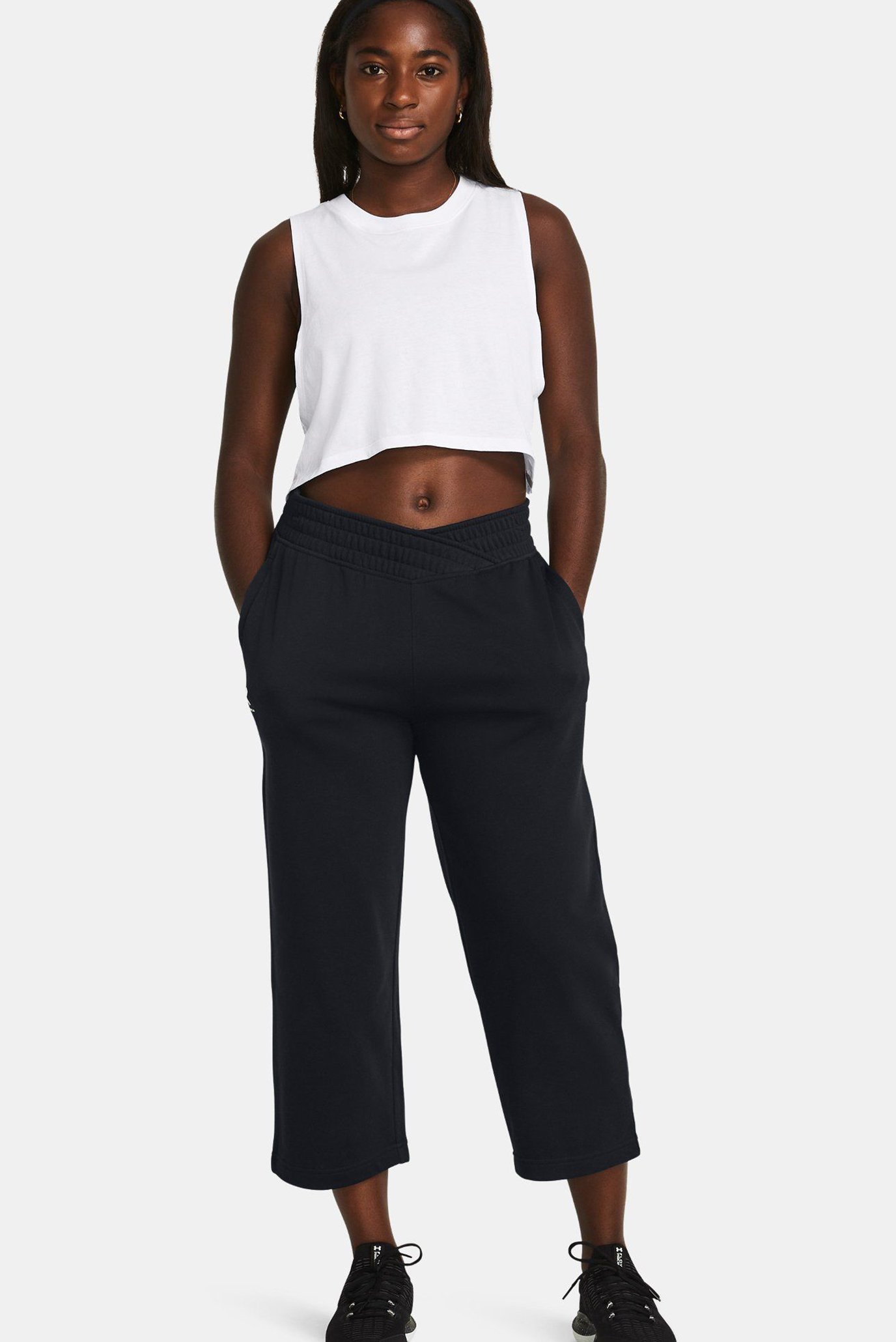 Штаны спортивные UA Rival Terry Crop Wide Leg 2