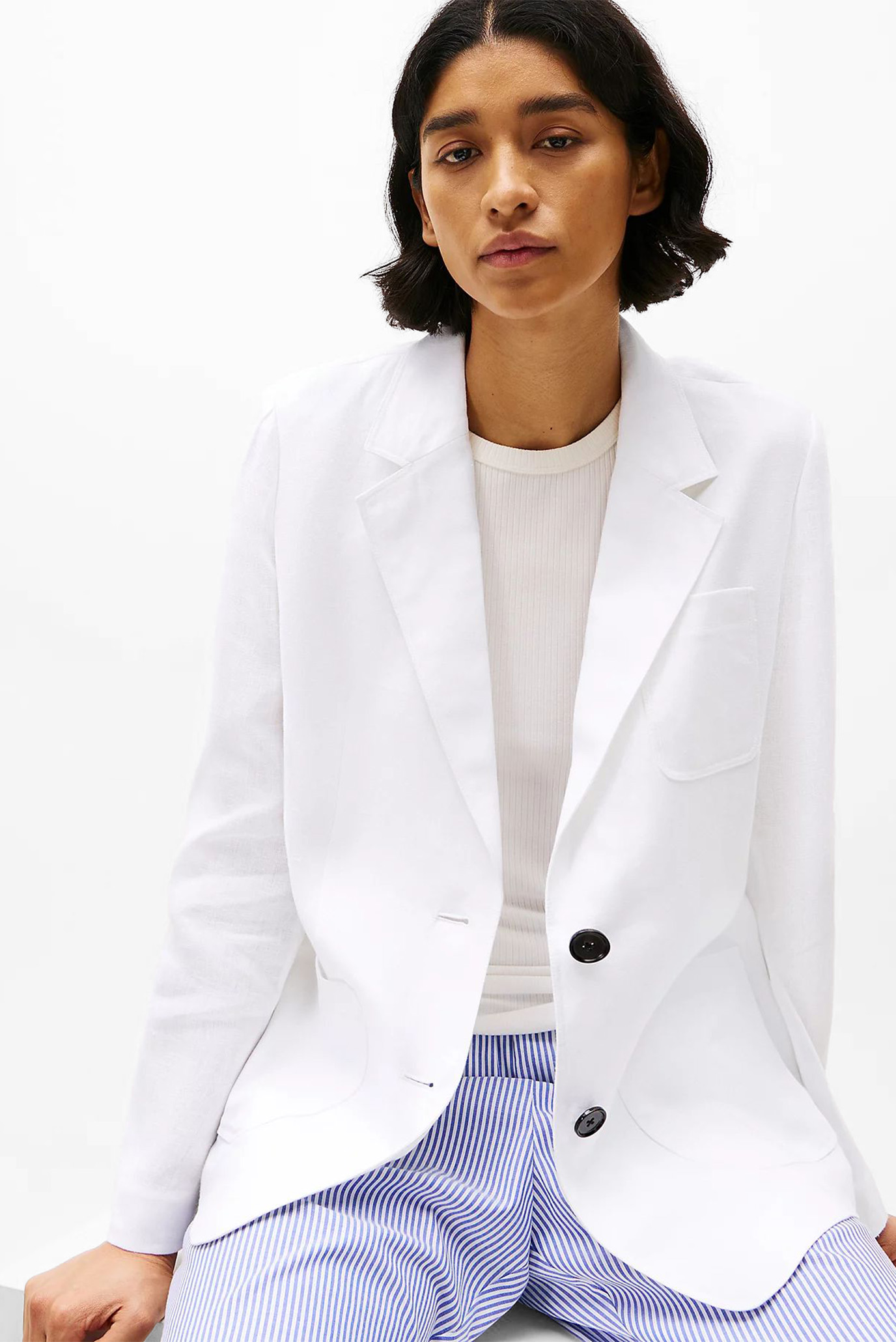 Пиджак ESS LINEN REGULAR SB BLAZER 4