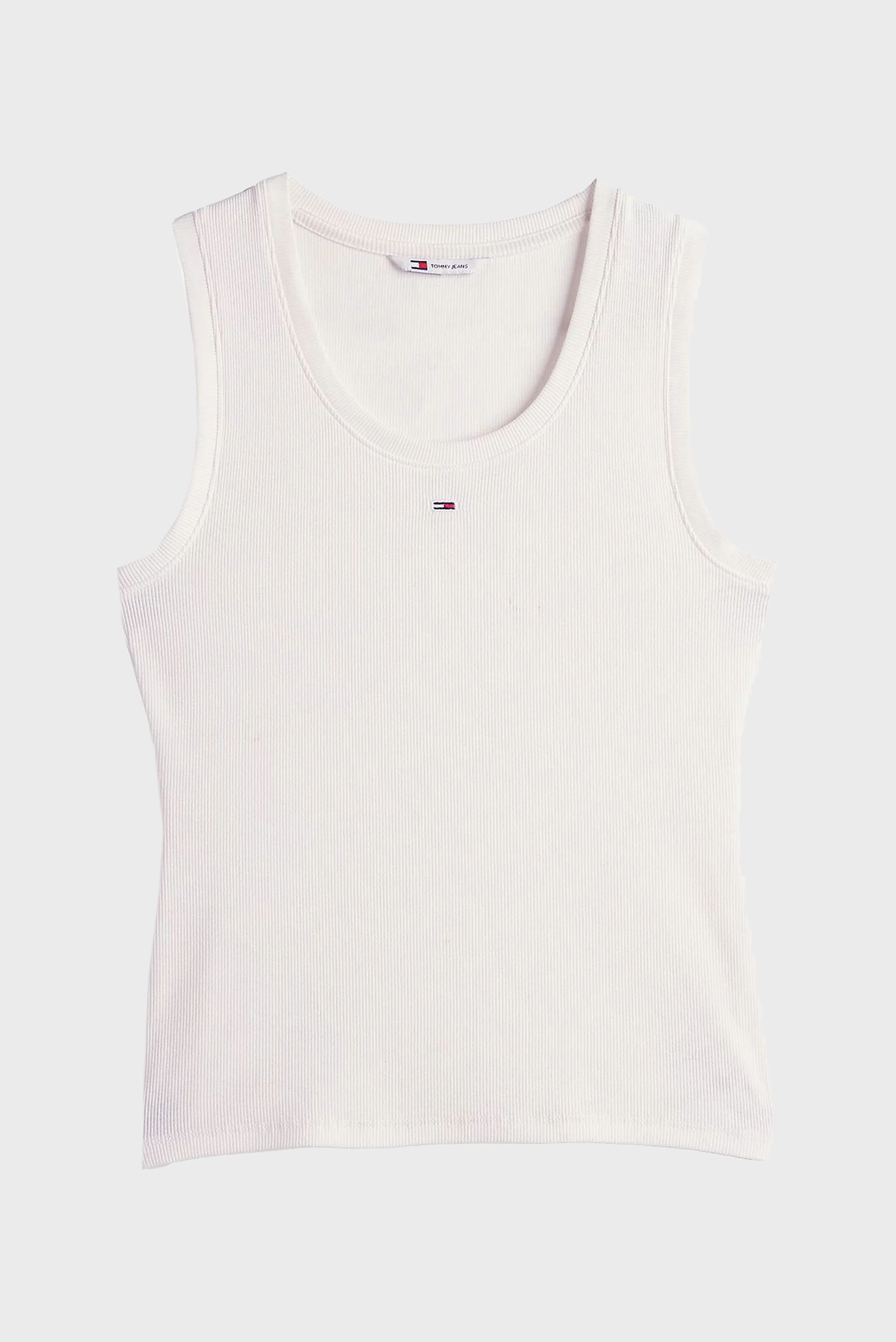 Женская белая майка ESSENTIAL RIB TANK EXTTommy Jeans Женская белая майка ESSENTIAL RIB TANK EXT 5