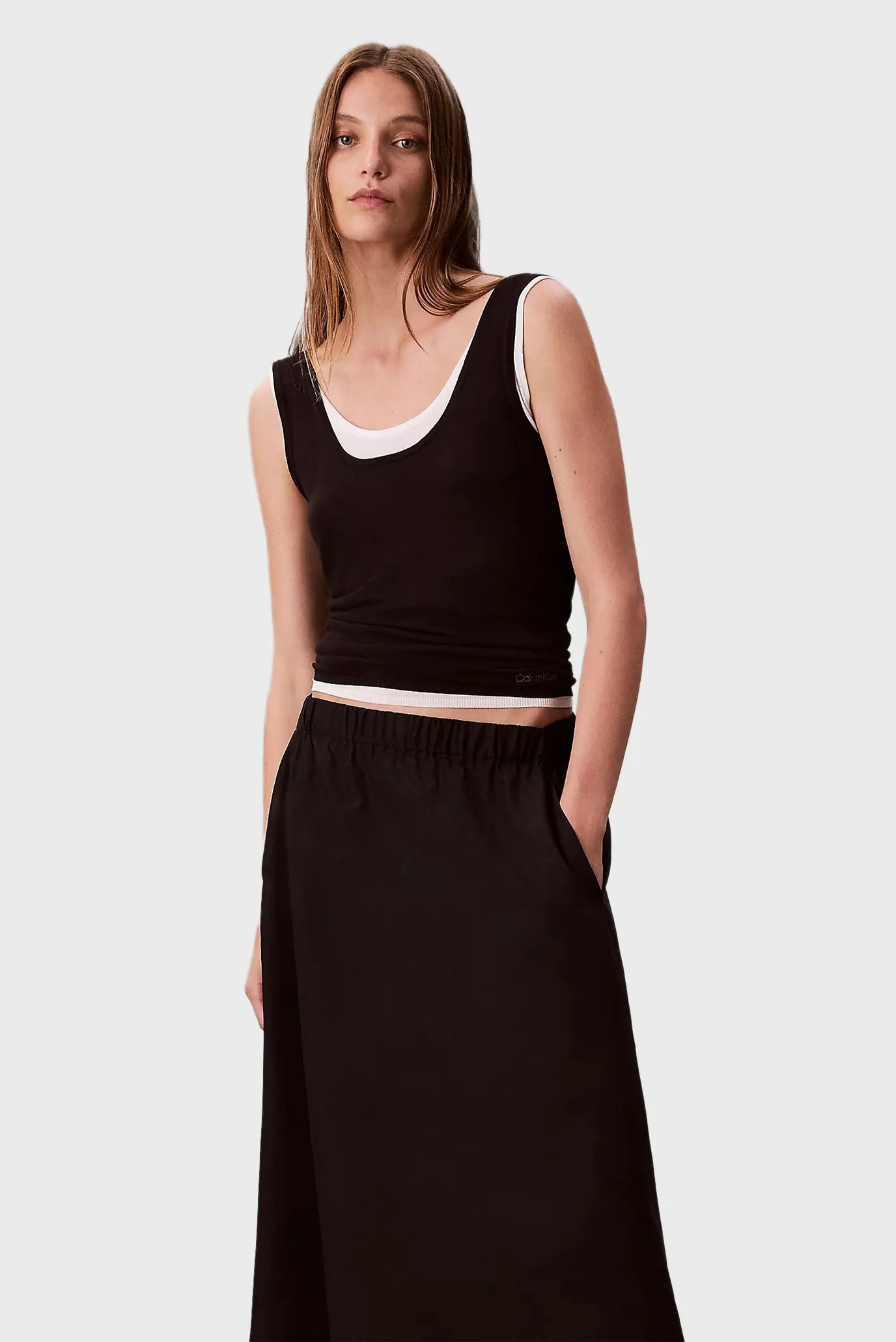 Юбка NYLON PULL ON MIDI SKIRT 5