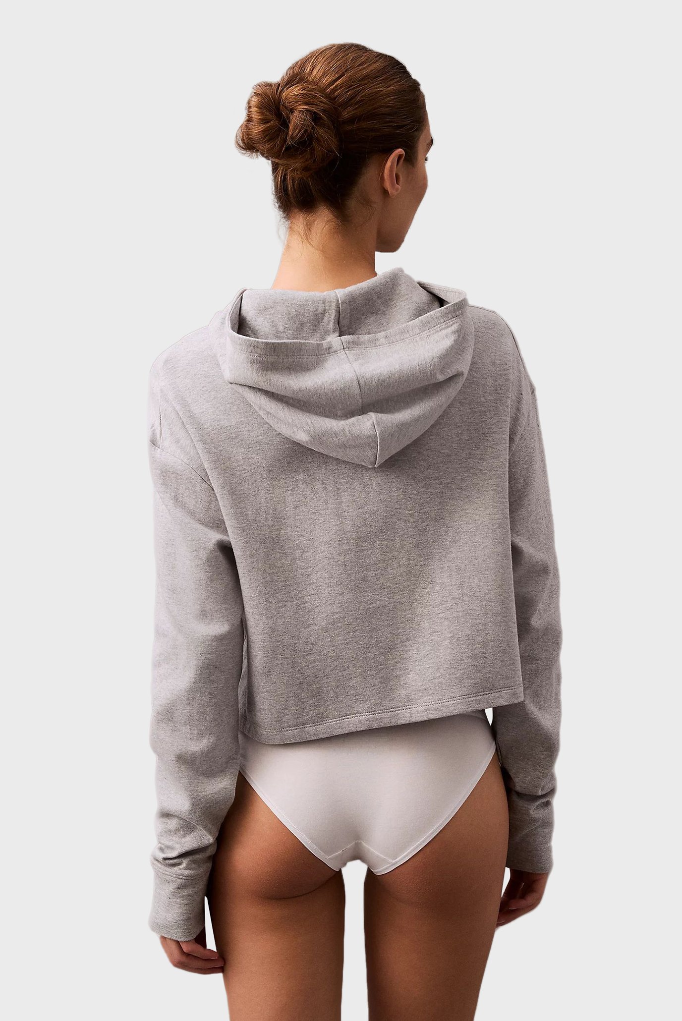 Женское серое худи 3