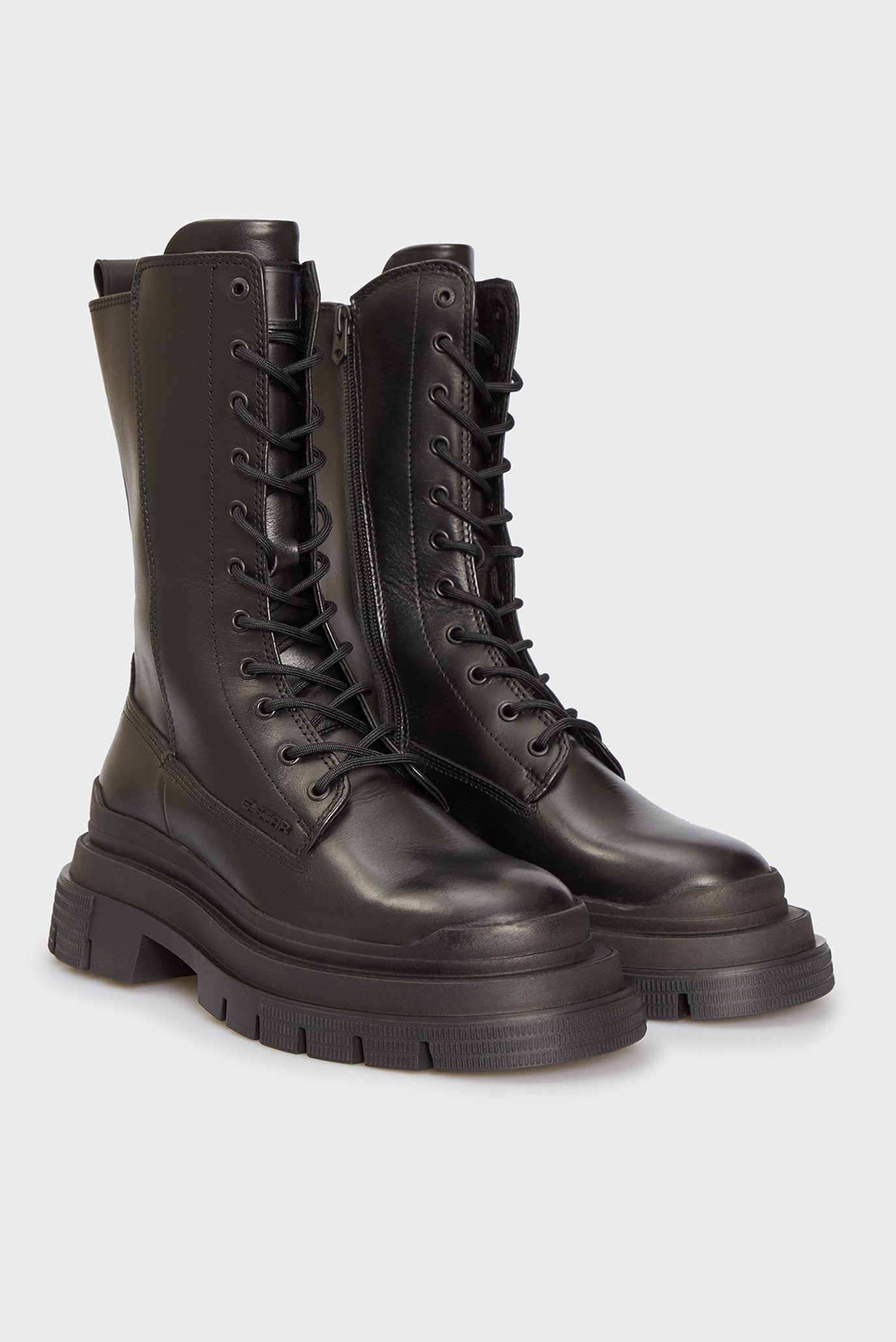 Женские черные кожаные ботинки LINTELL TO HGH LEA 7