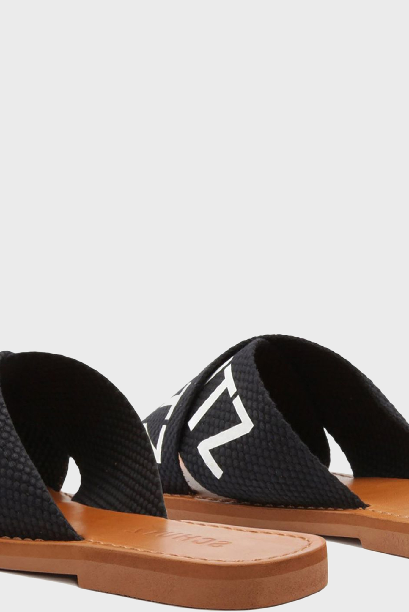 Женские черные слайдеры 5