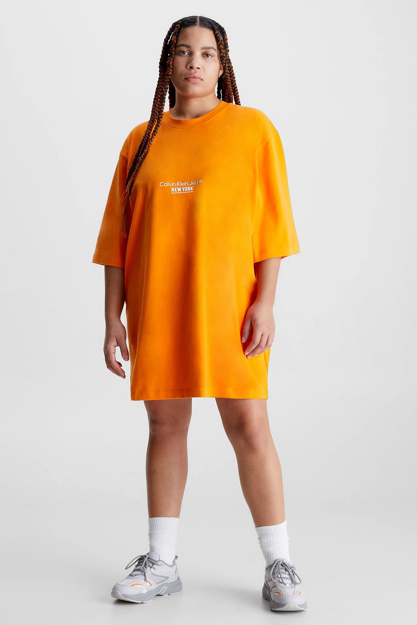 Женское оранжевое платье MOTION FLORAL 2