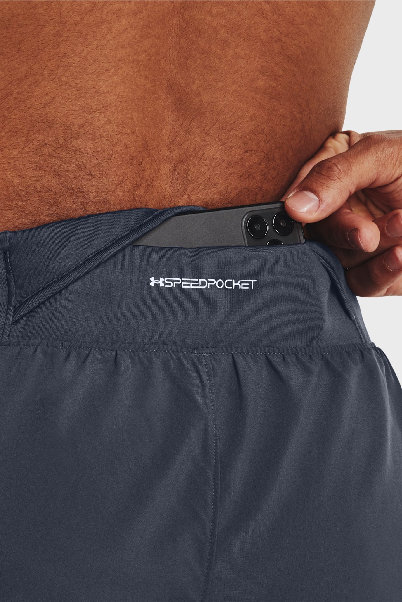 Мужские серые шорты LAUNCH ELITE 2in1 5'' SHORT 11