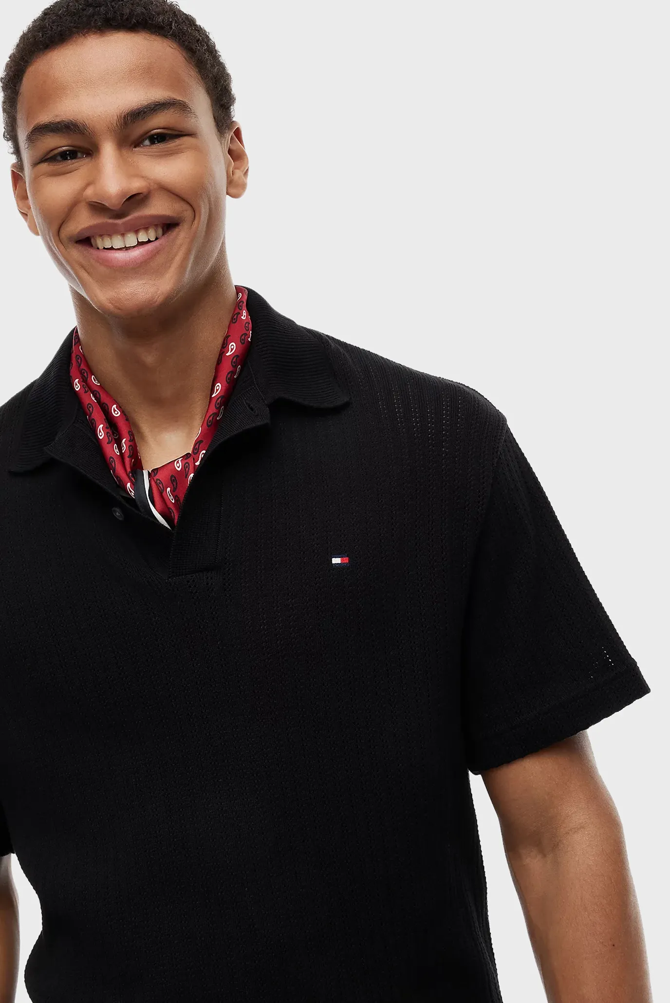 Поло OPEN KNIT RELAXED FIT POLO 4