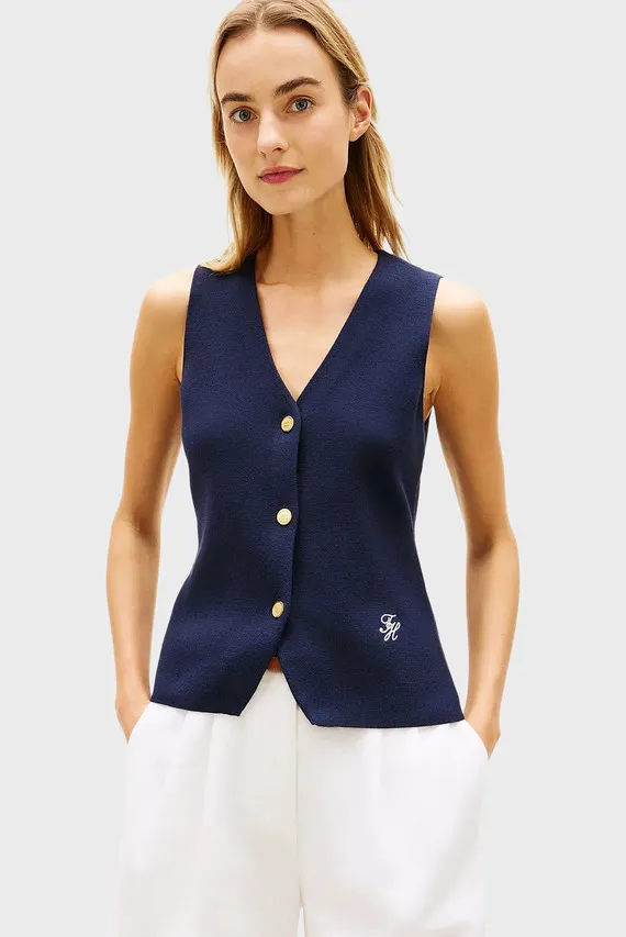 Жилет CO FULL NEEDLE SLIM VEST Tommy Hilfiger