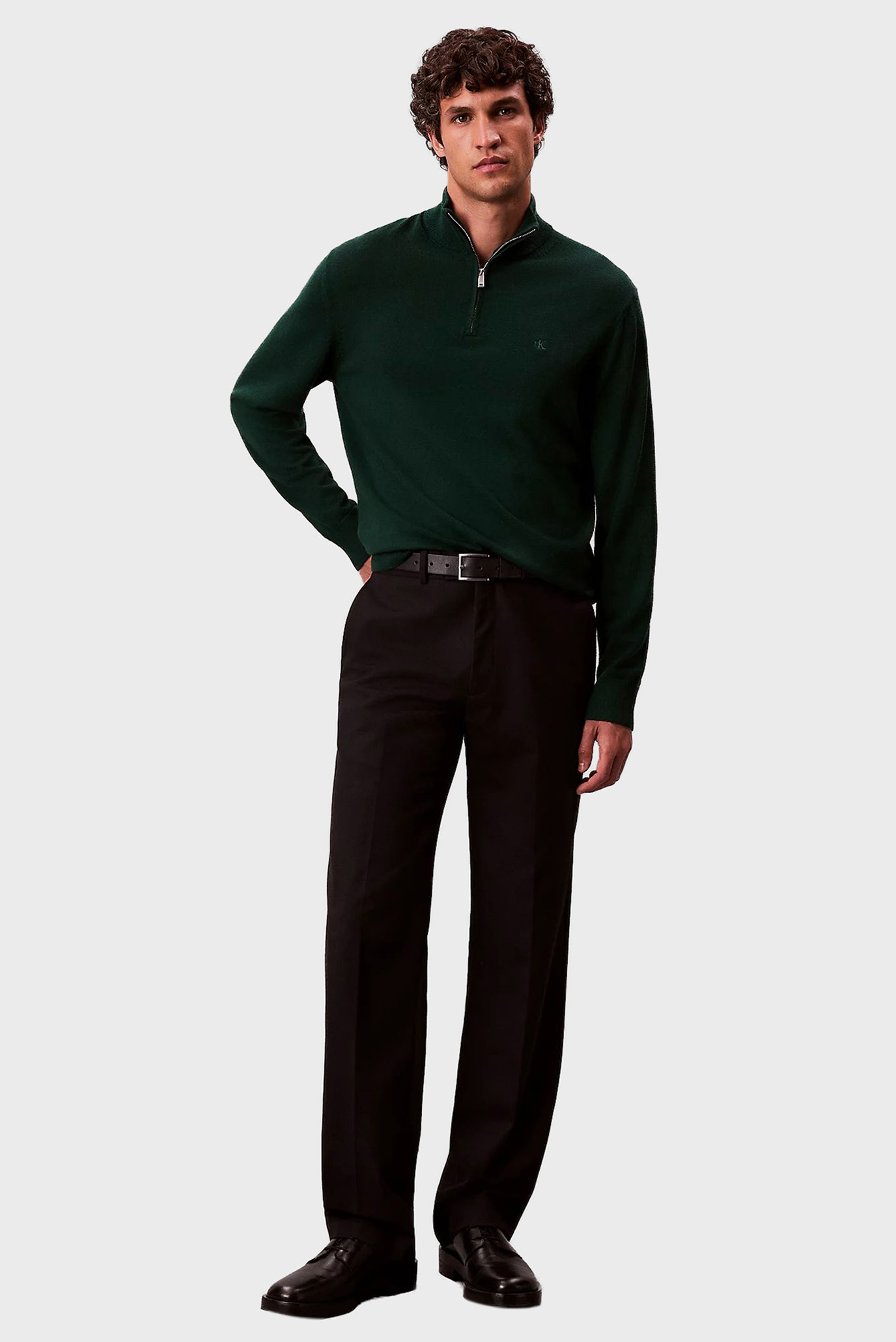 Свитер LS 100% MERINO QZ 14GGCalvin Klein Свитер LS 100% MERINO QZ 14GG 2