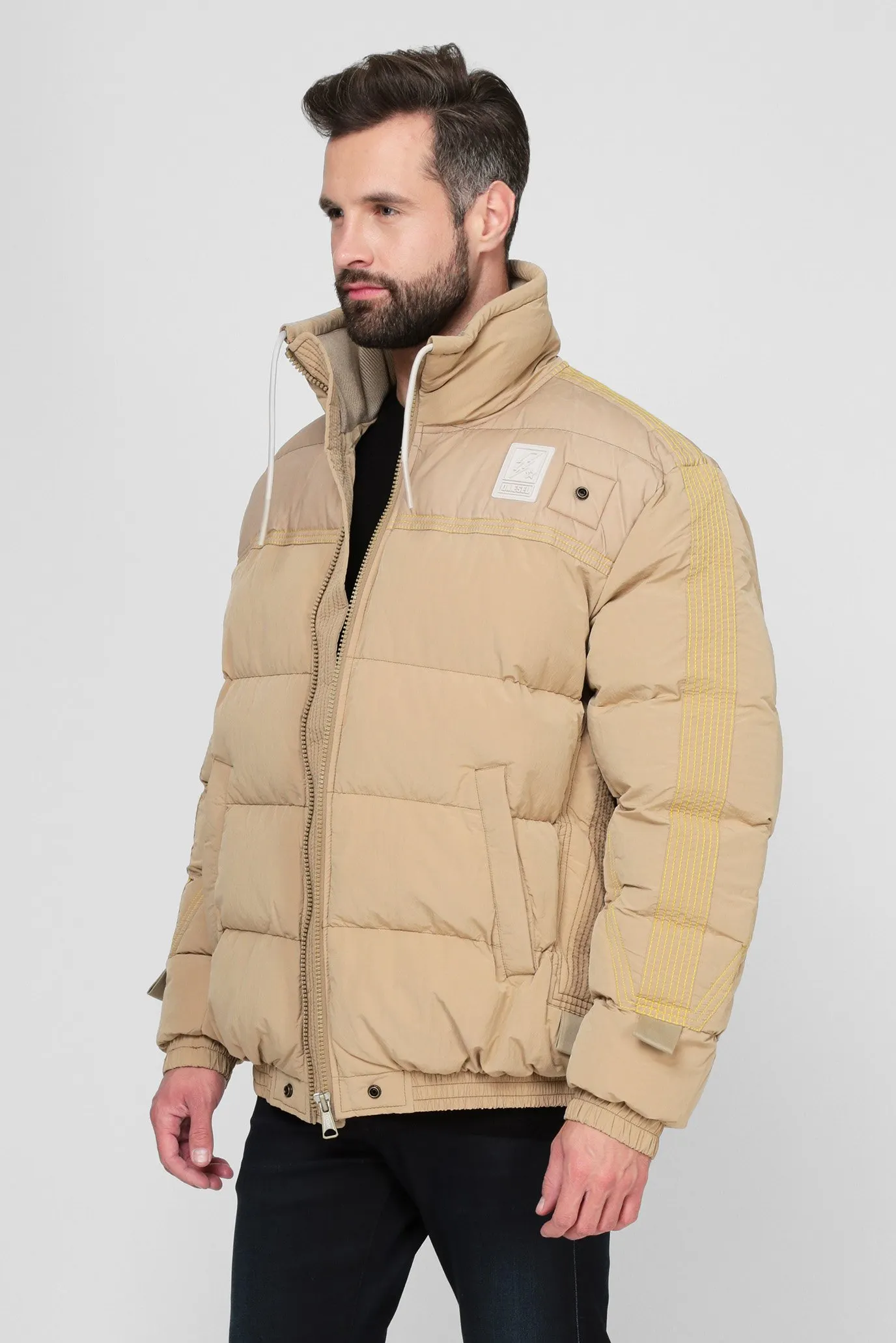 Мужская бежевая куртка W-BRIGGS 8