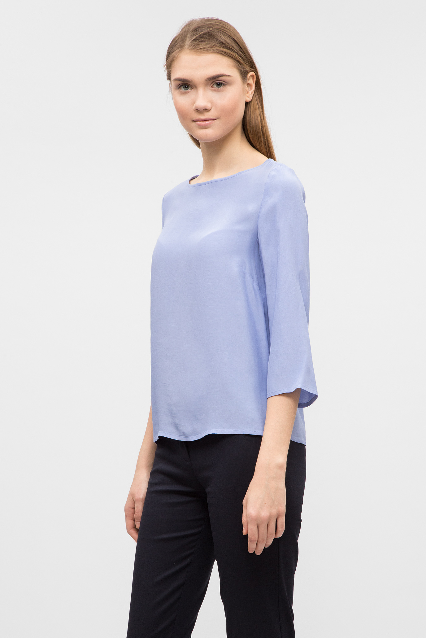 Женская голубая блуза 7