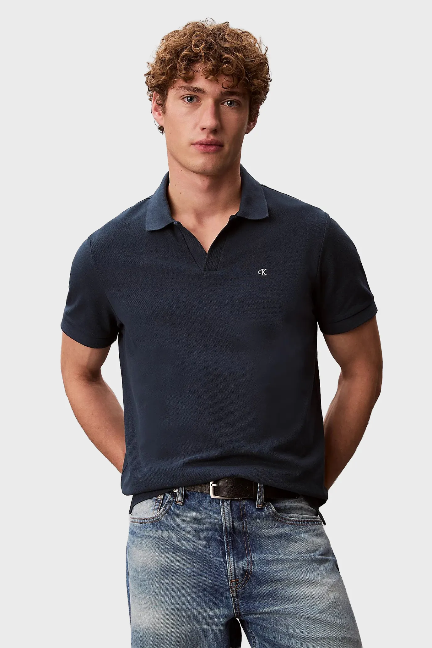 Поло SS OPEN COLLAR CASUAL PIQUE POLO 1