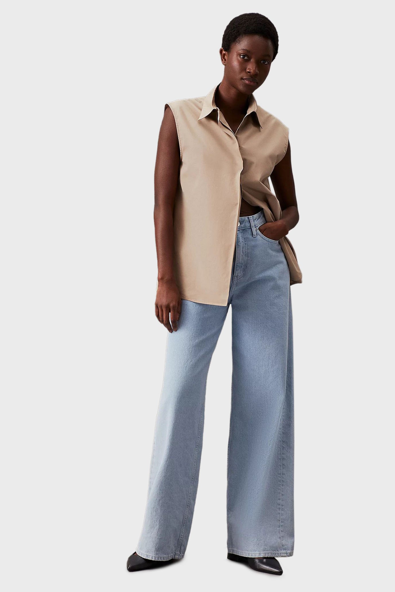 Джинсы HIGH RISE WIDE LIGHT BLUE 2