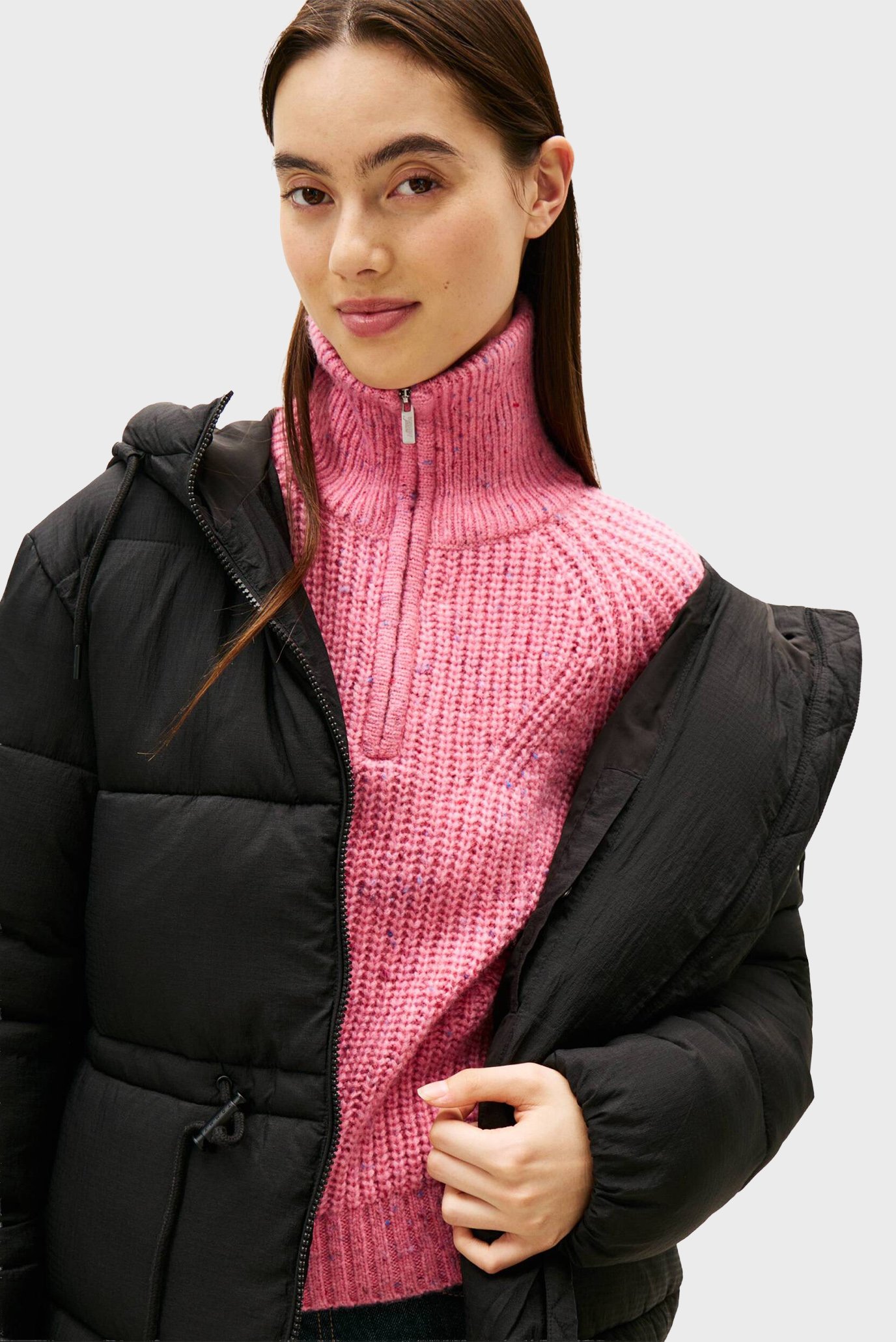 Куртка зимняя TJW HOODED MIDI PUFFER JACKET 4