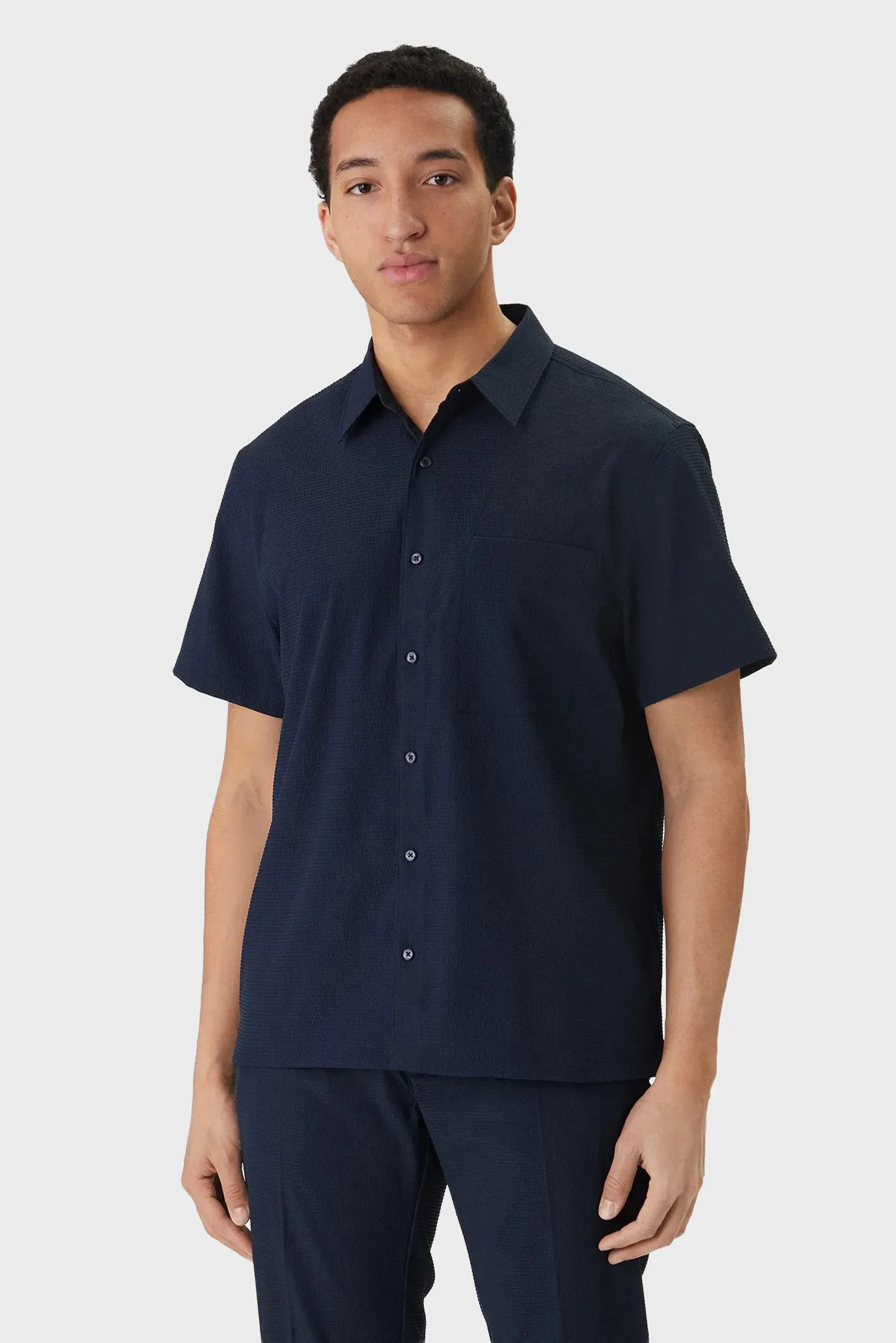 Рубашка с коротким рукавом SS SOLID SEERSUCKER CLASSIC SHIR 1