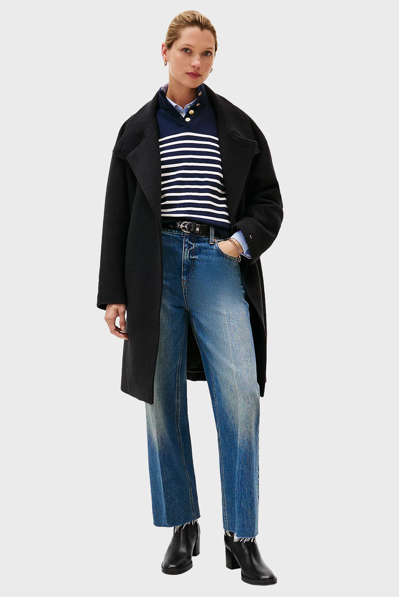 Ботильоны STACKED HEEL LEATHER ANKLE BOOT 7