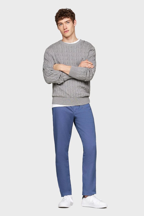 Мужские синие чиносы CHINO DENTON PRINTED STRUCTURE