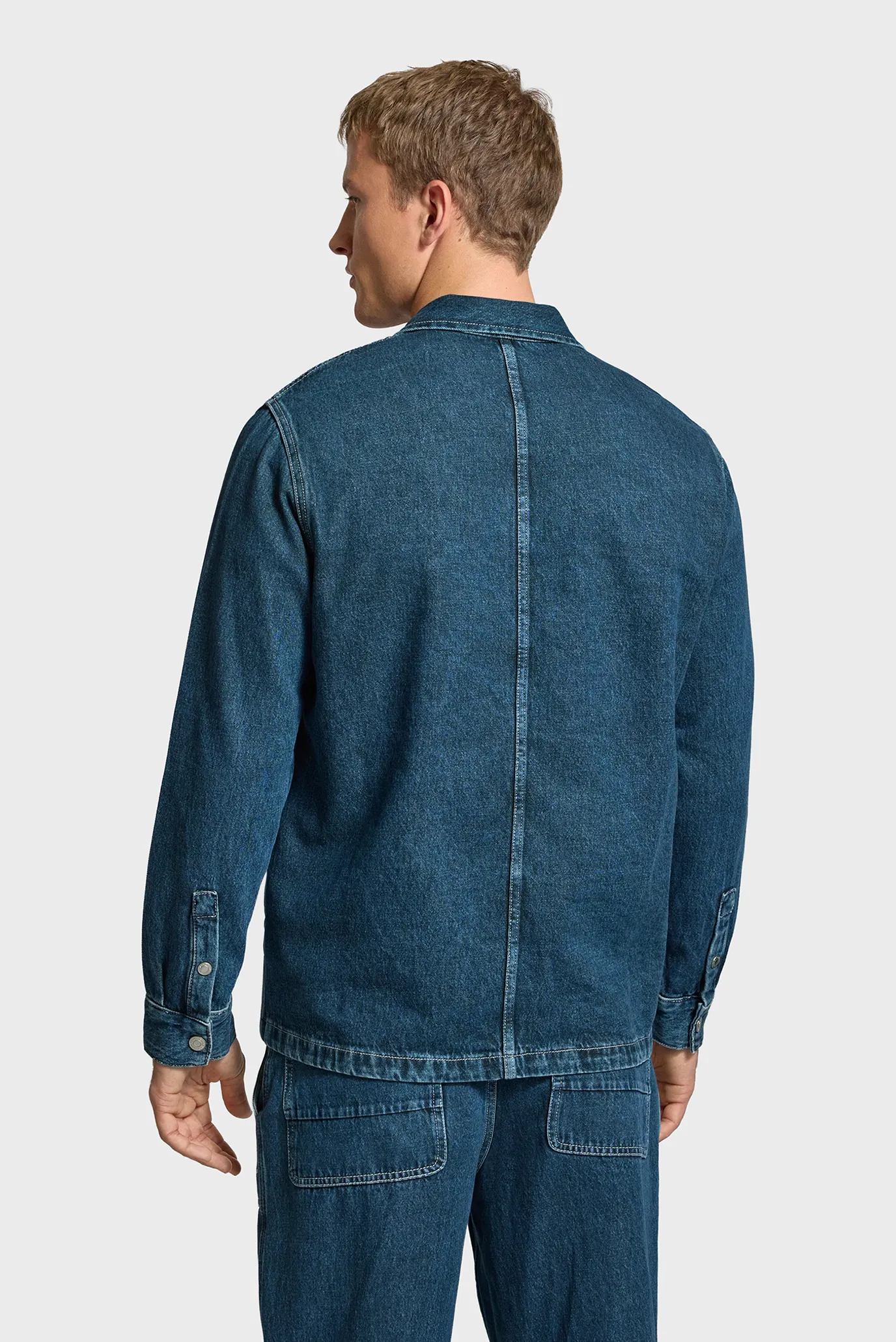 Рубашка OTTO OVERSHIRT PETROL BLUE 2