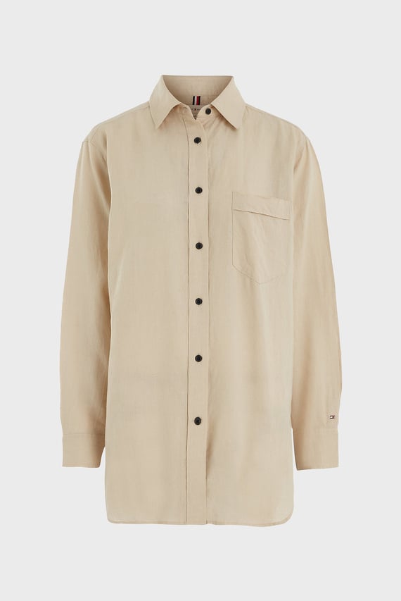 Рубашка LINEN OVERSIZED SHIRT LS
