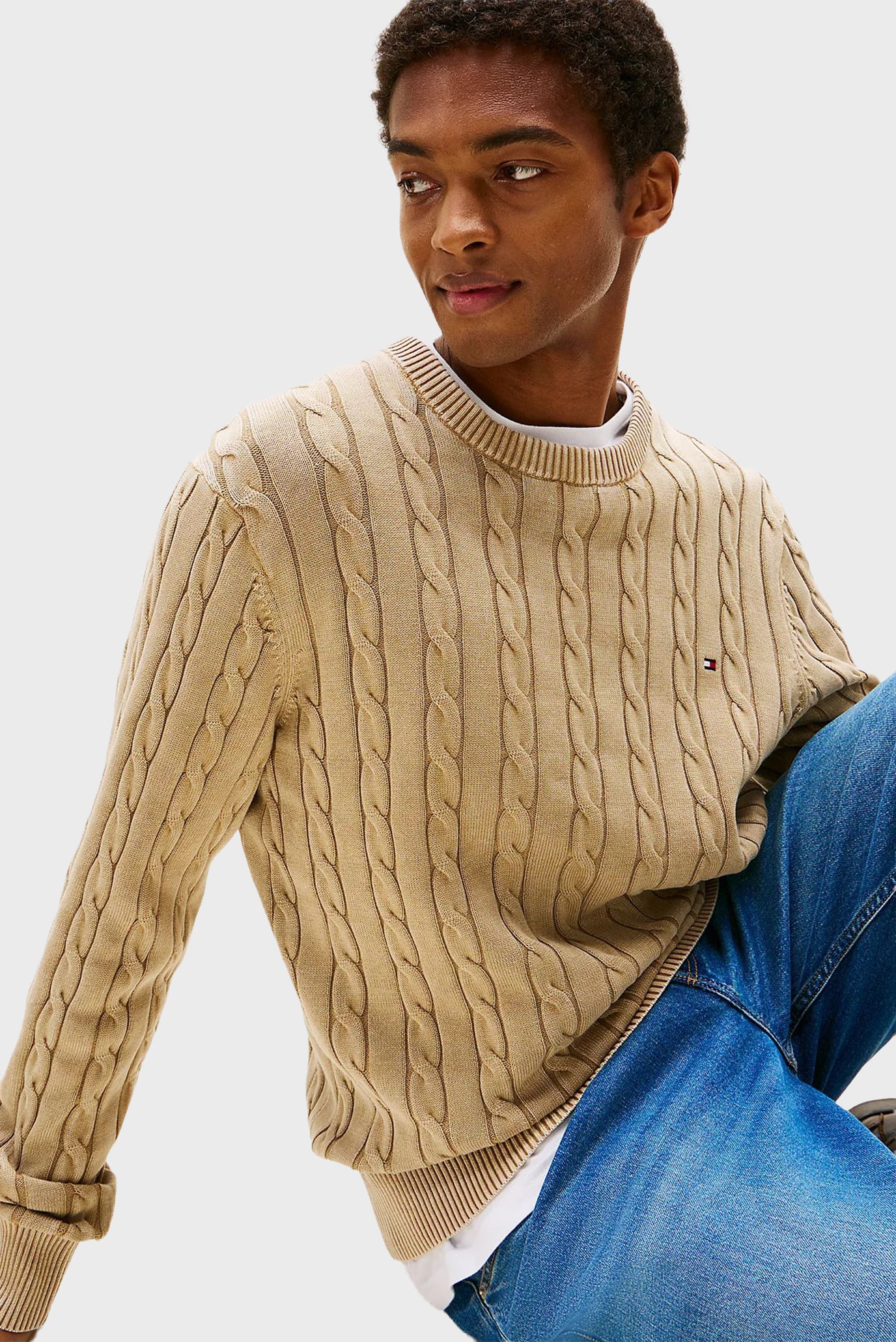 Свитер/CLASSIC CABLE GMD C NK 4