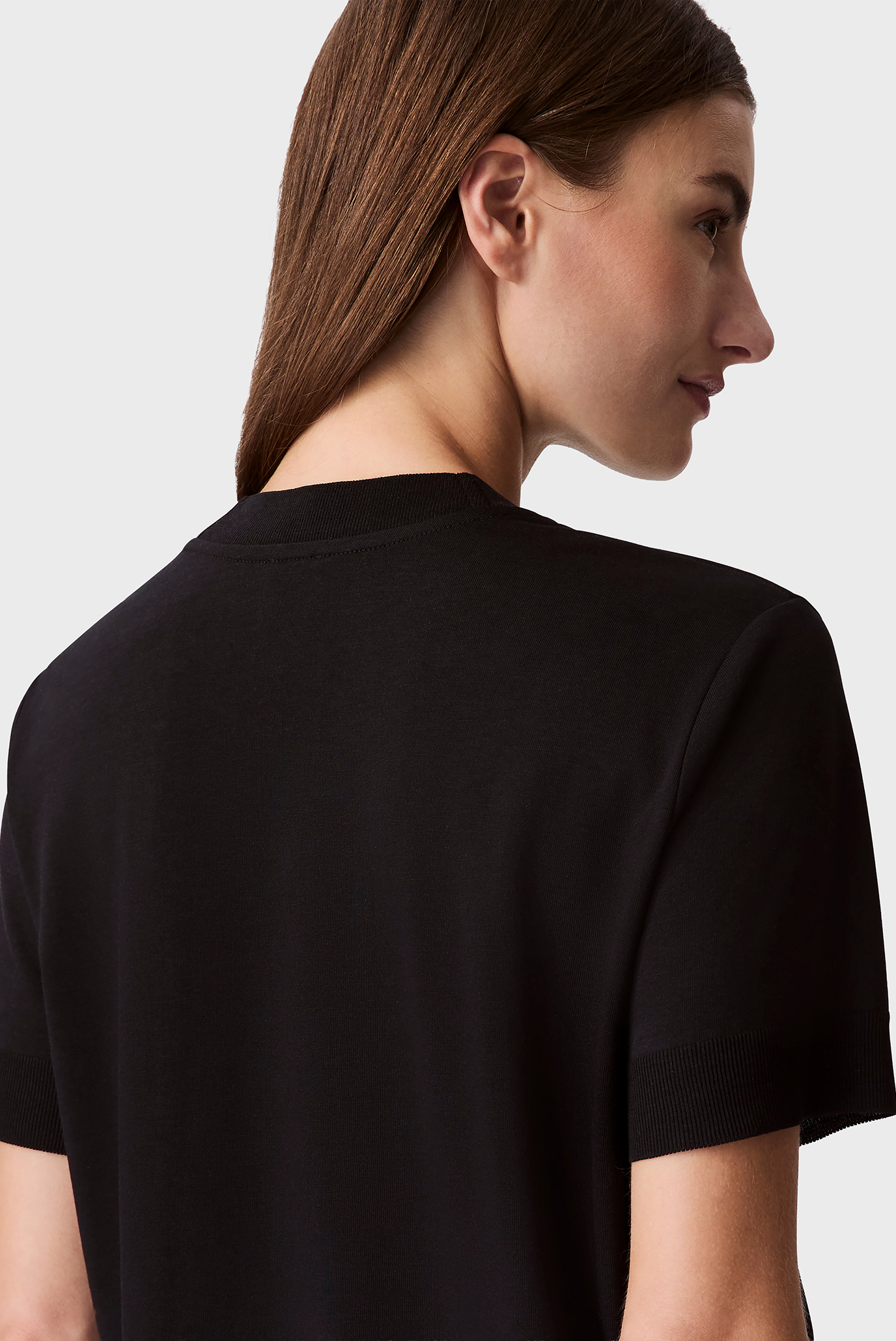 Футболка SS Silk Touch Fine Knit Mock Nk 5