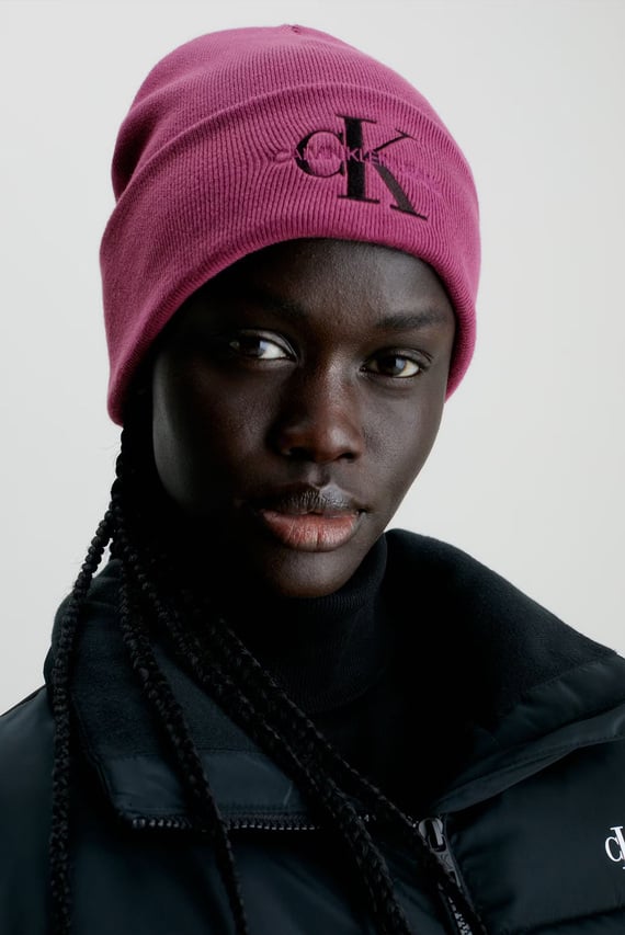 Calvin klein pink beanie hotsell
