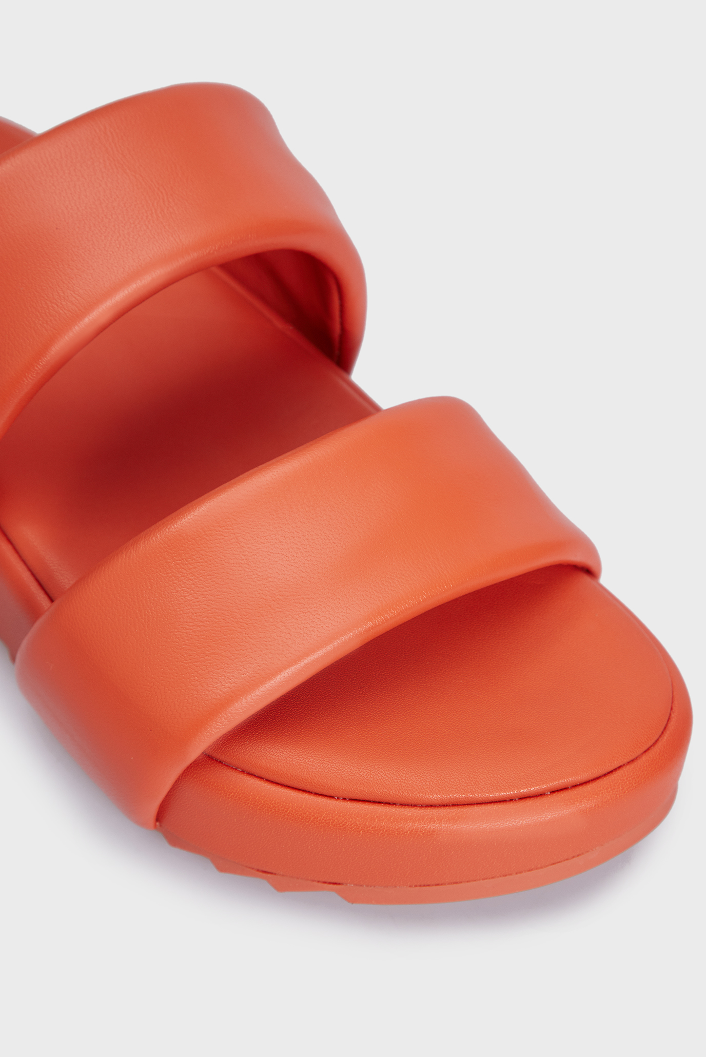 Женские оранжевые кожаные слайдеры Cody 6