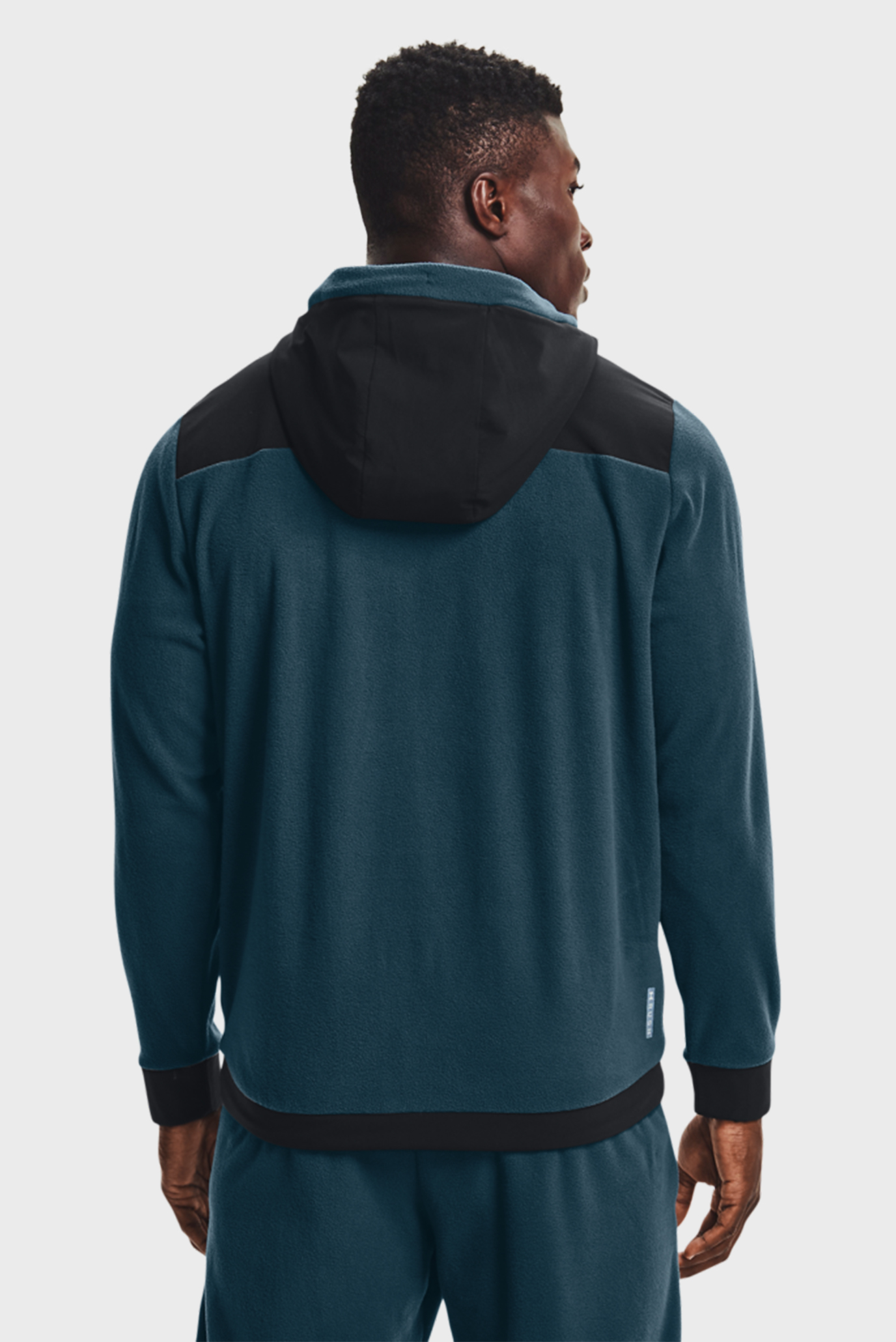 Мужское синее худи UA RUSH FLEECE FZ HOODIE 9