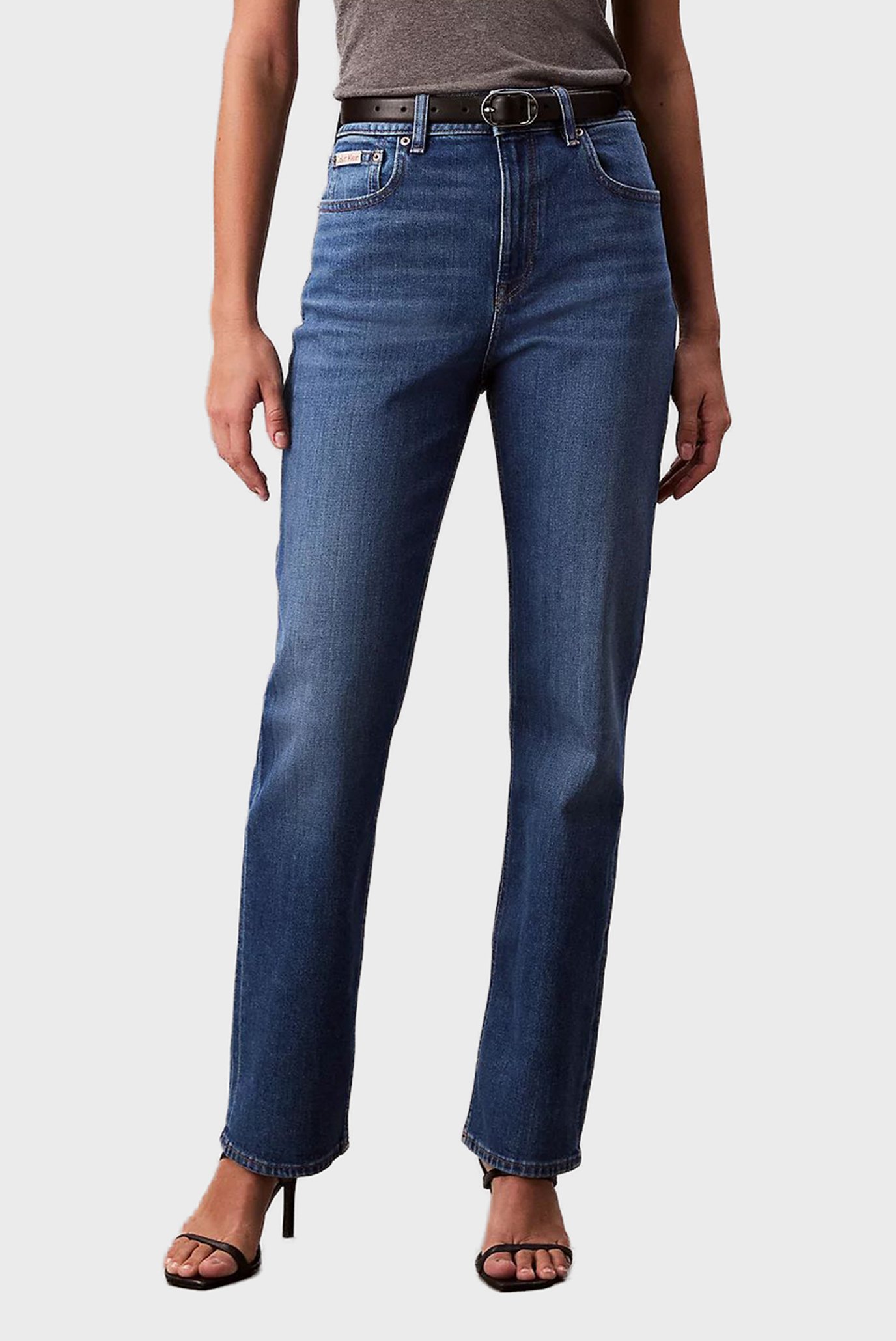 Джинсы/HIGH RISE STRAIGHT INDIGO CHANNE 1