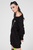 Женское черное платье-свитшот D-MOEANU FELPA