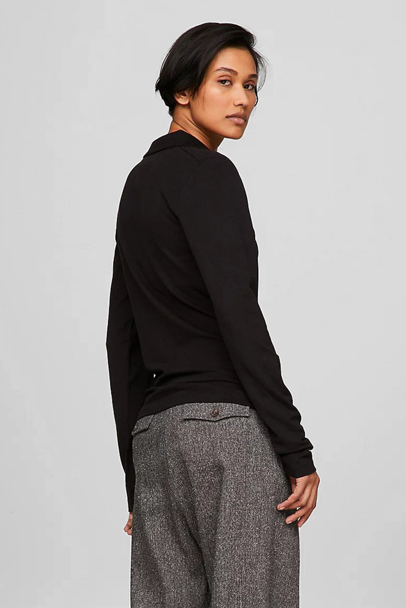 Поло с длинным рукавом SMD SLIM LYOCELL PIQ POLO LS 3