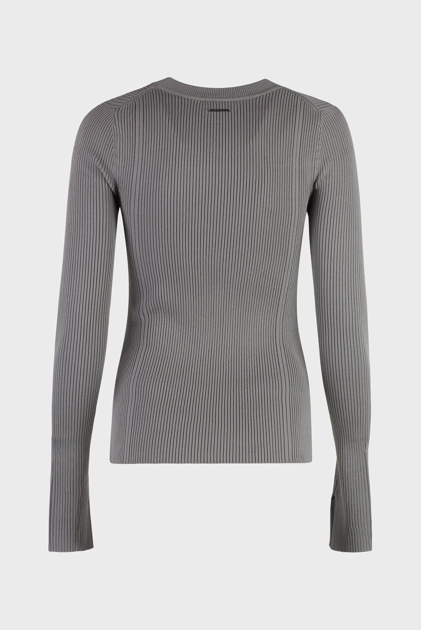 Женский серый джемпер TWO TONE RIB SLIM 2