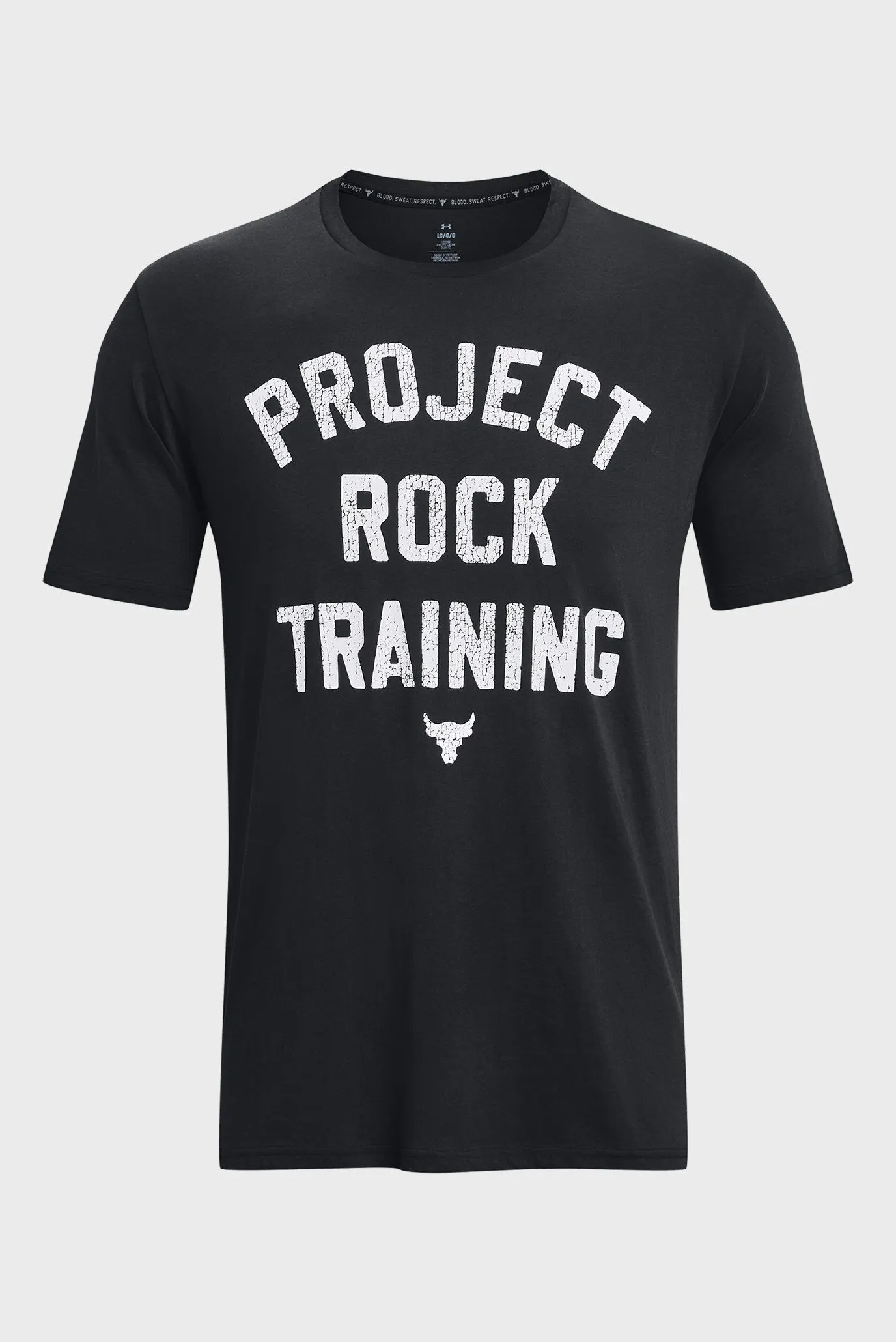 Мужская черная футболка UA PJT ROCK TRAINING SS 5