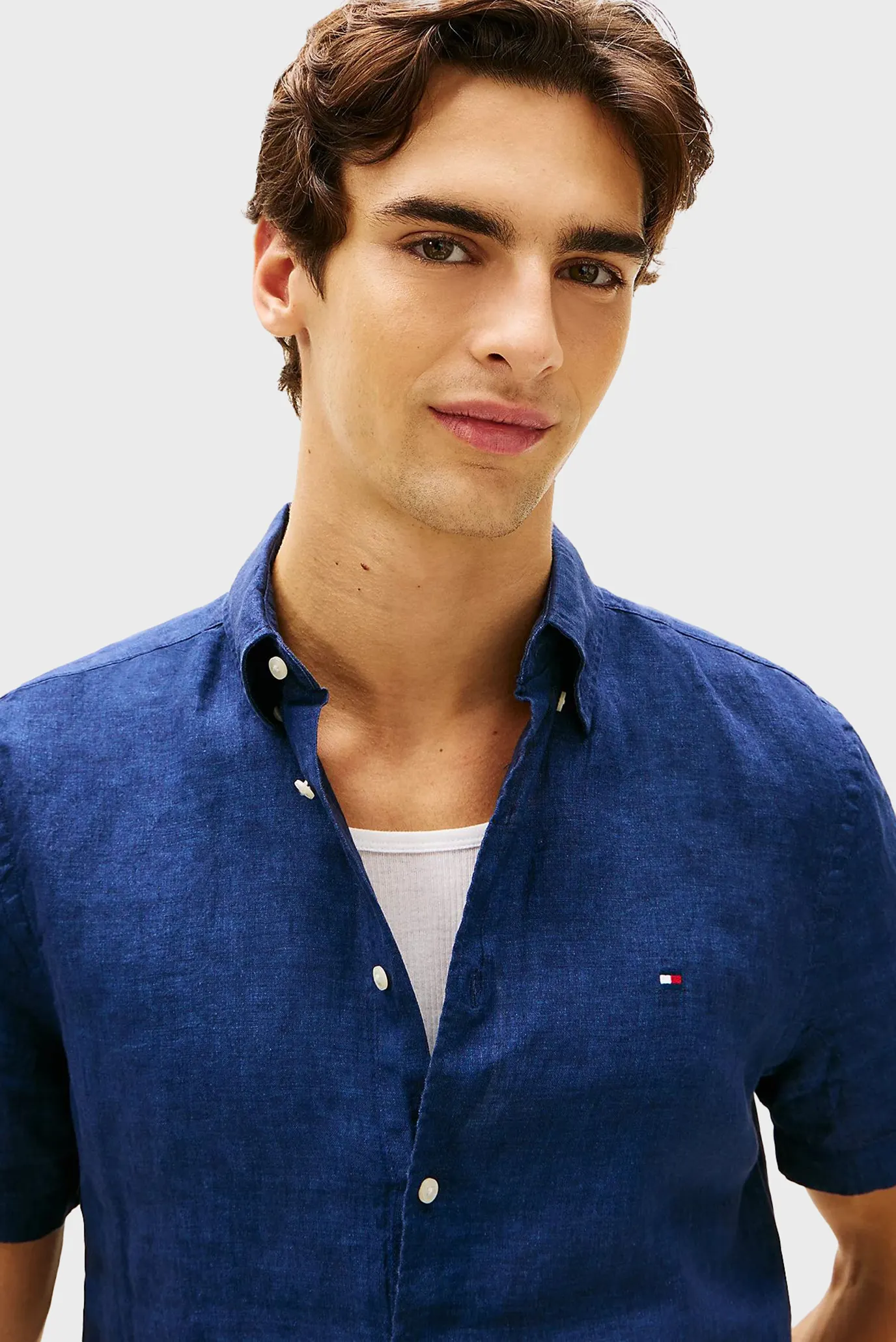 Рубашка с коротким рукавом PIGMENT DYED LINEN RF SHIRT S S 4