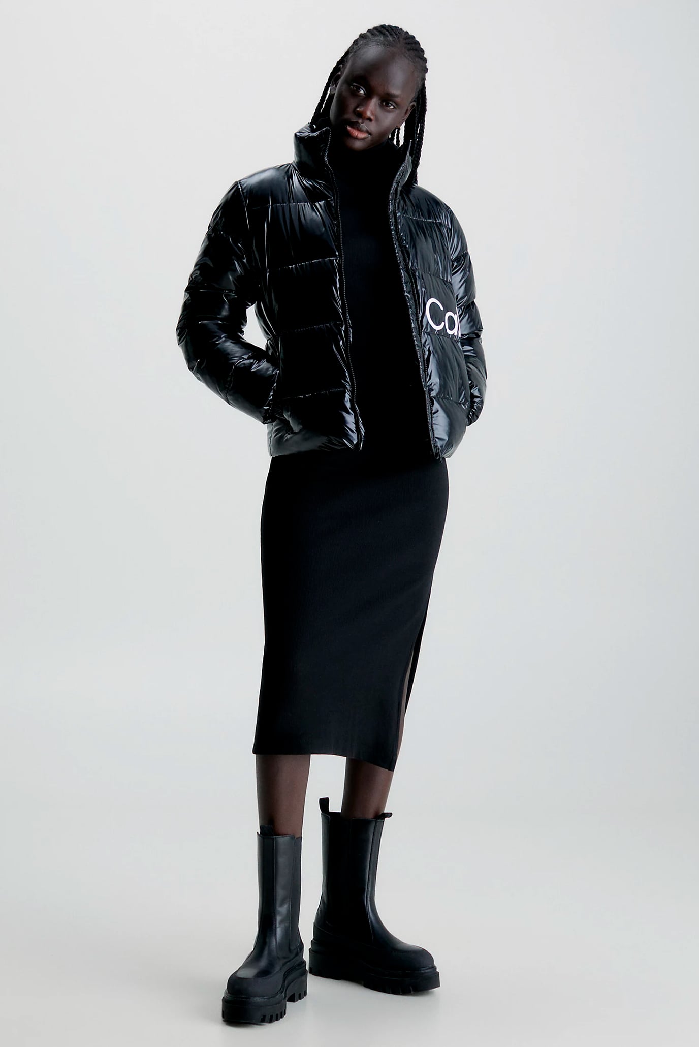 Женские черные челси FLATFORM CHELSEA BOOT LTH WN 5