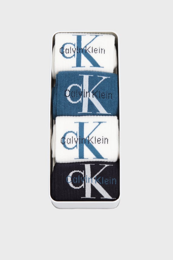 Набор носков CKJ MEN SOCK 4P GIFTBOX MONOLO Calvin Klein Jeans Набор носков CKJ MEN SOCK 4P GIFTBOX MONOLO Calvin Klein Jeans