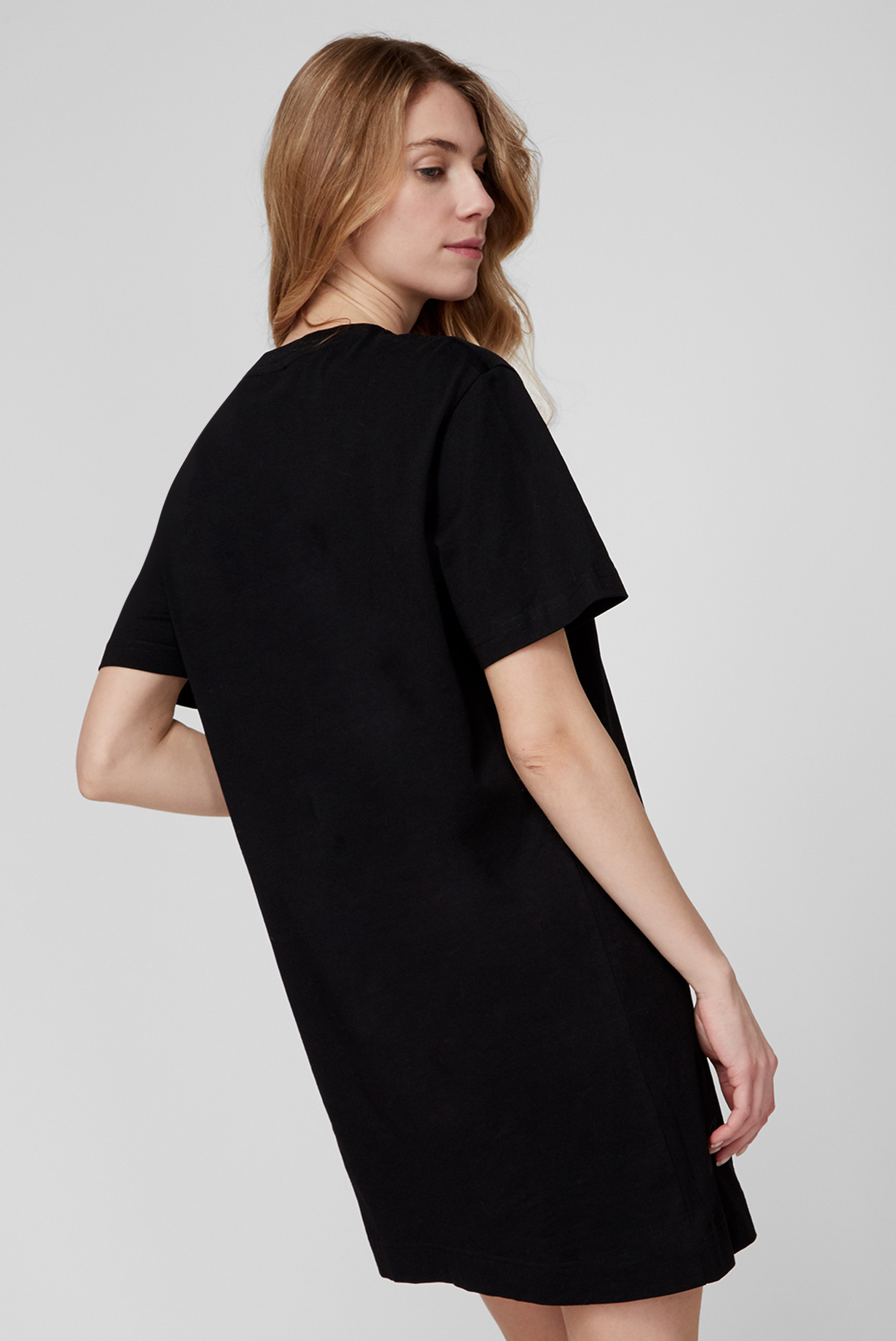 Женское черное платье D-EGOR-DIV 9