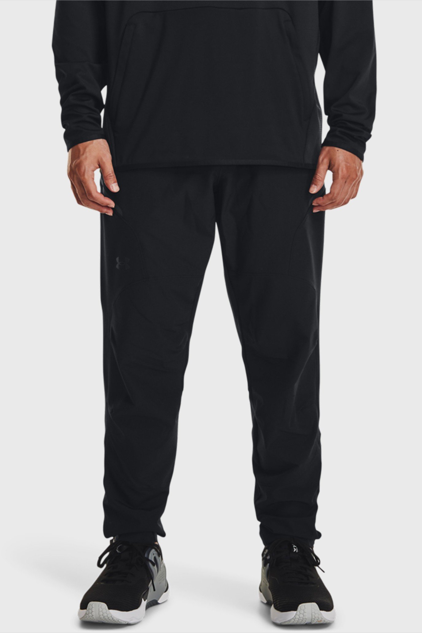 Мужские черные спортивные брюки UA UNSTOPPABLE BRUSHED PANT 1