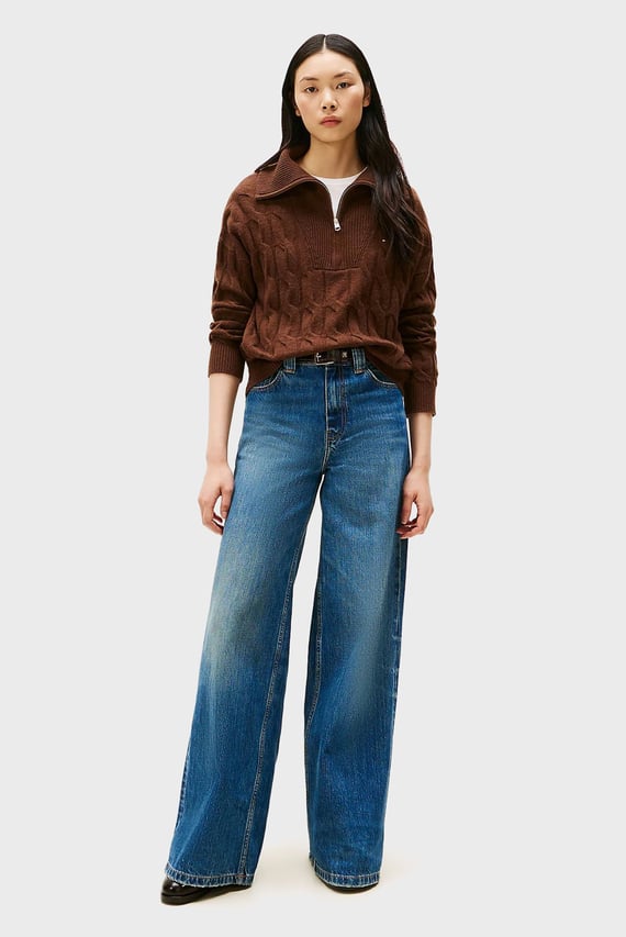 Свитер SOFT WOOL CABLE 1 2 ZIP LS SWT