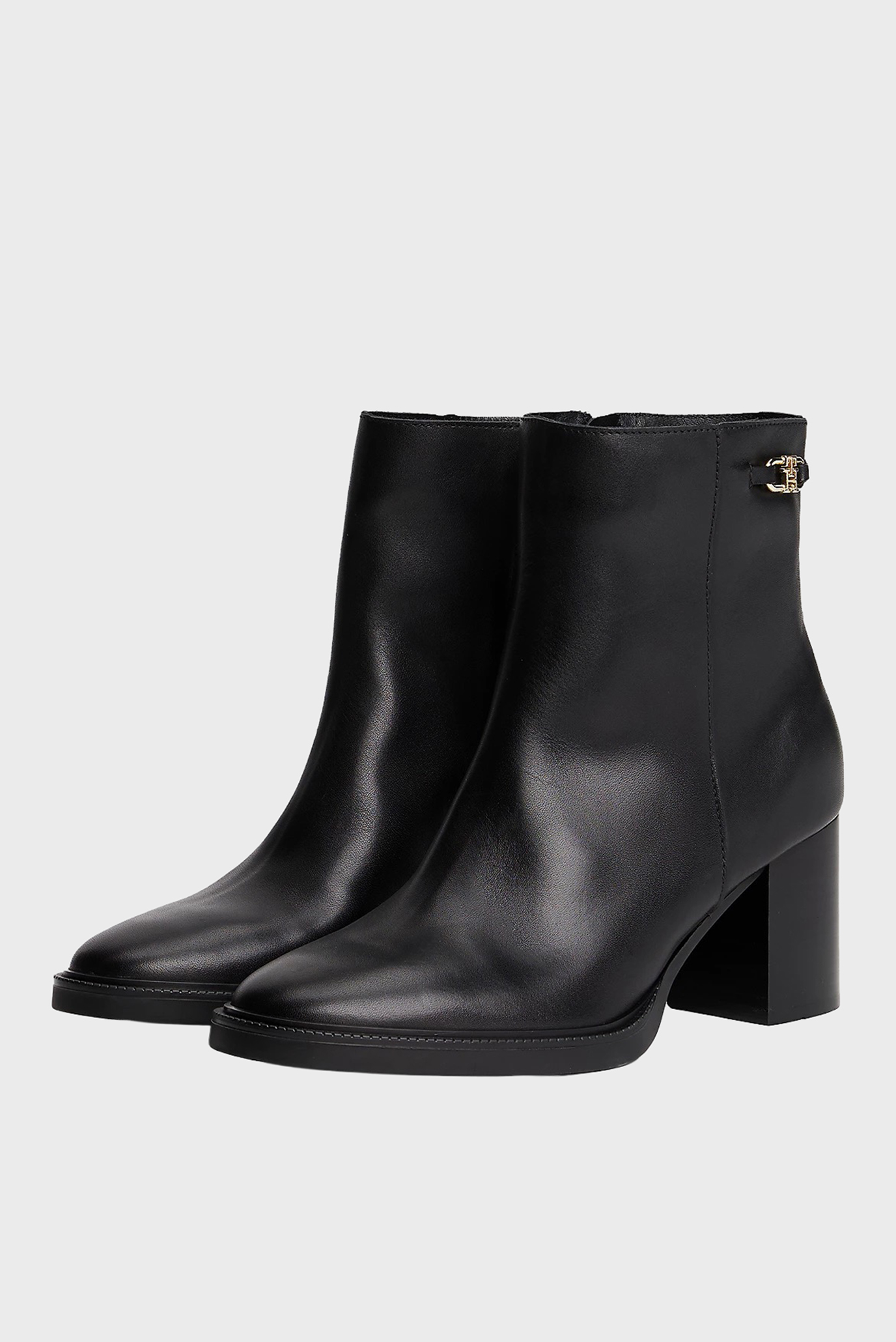 Ботильоны STACKED HEEL LEATHER ANKLE BOOT 2