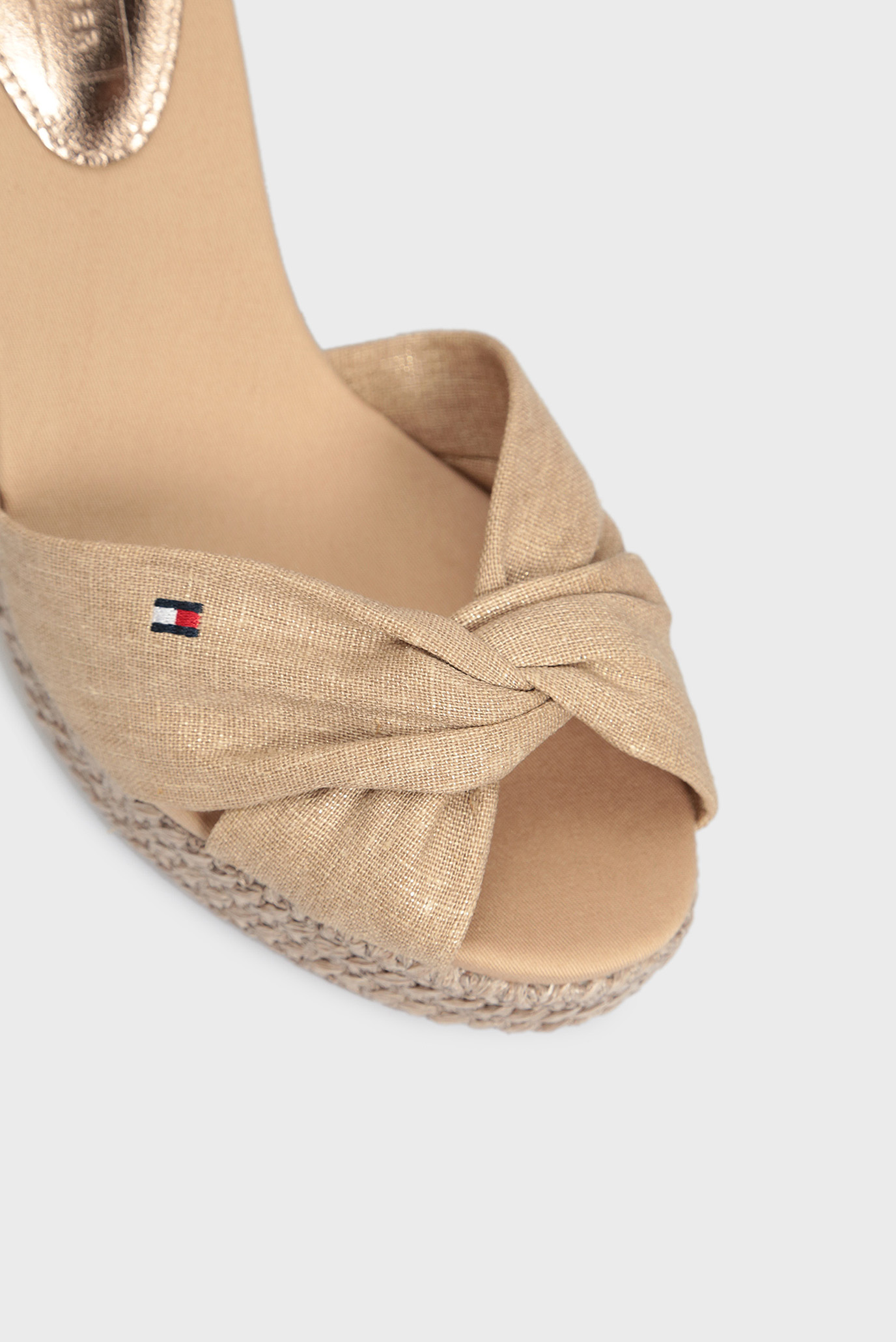 Женские бежевые босоножки ICONIC ELENA METALLIC CANVAS 9