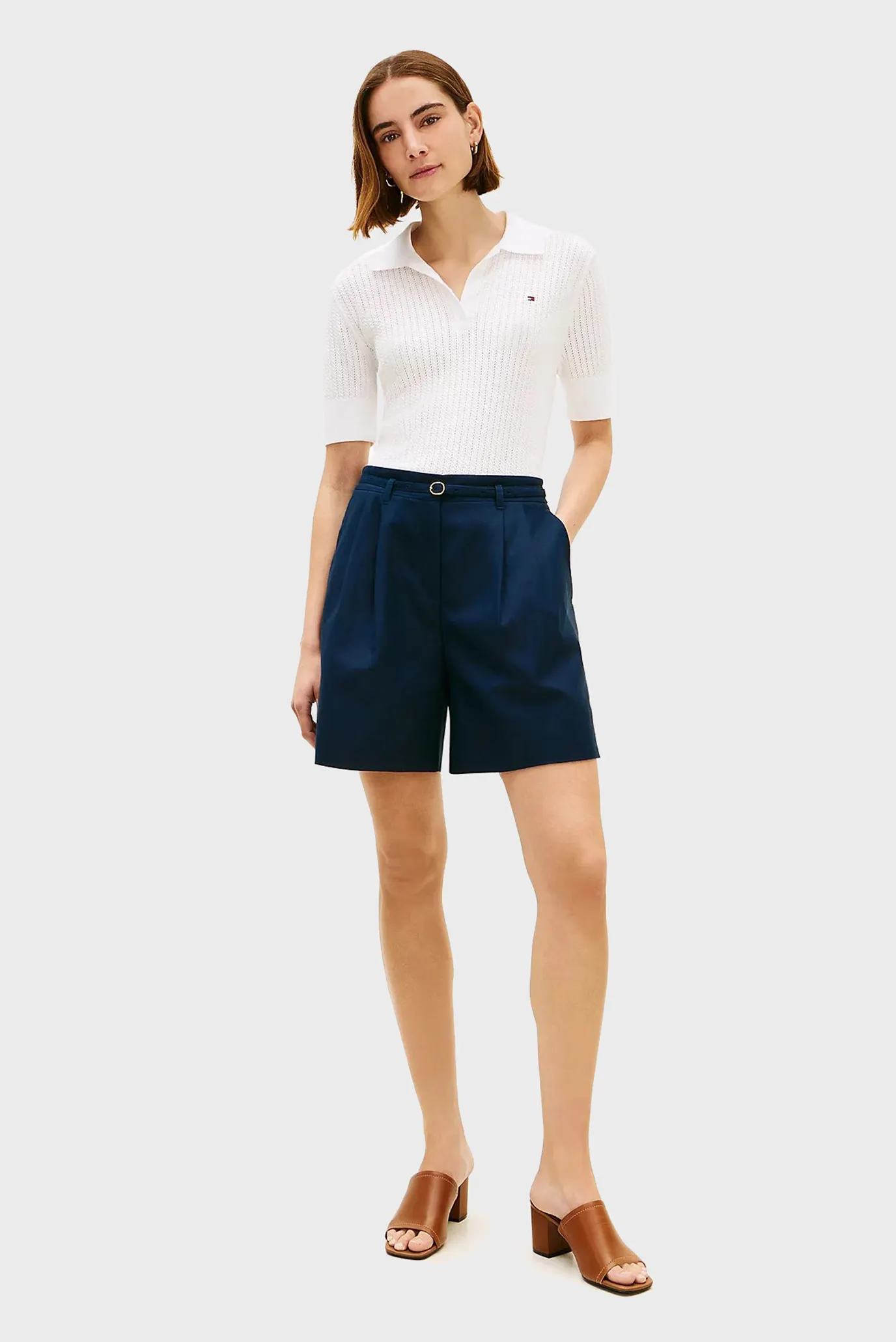 Поло POINTELLE S S POLO SWEATER 2