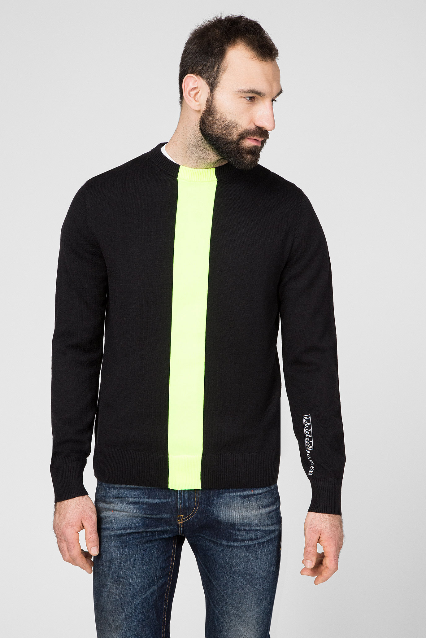 Diesel yellow and black jumper best sale