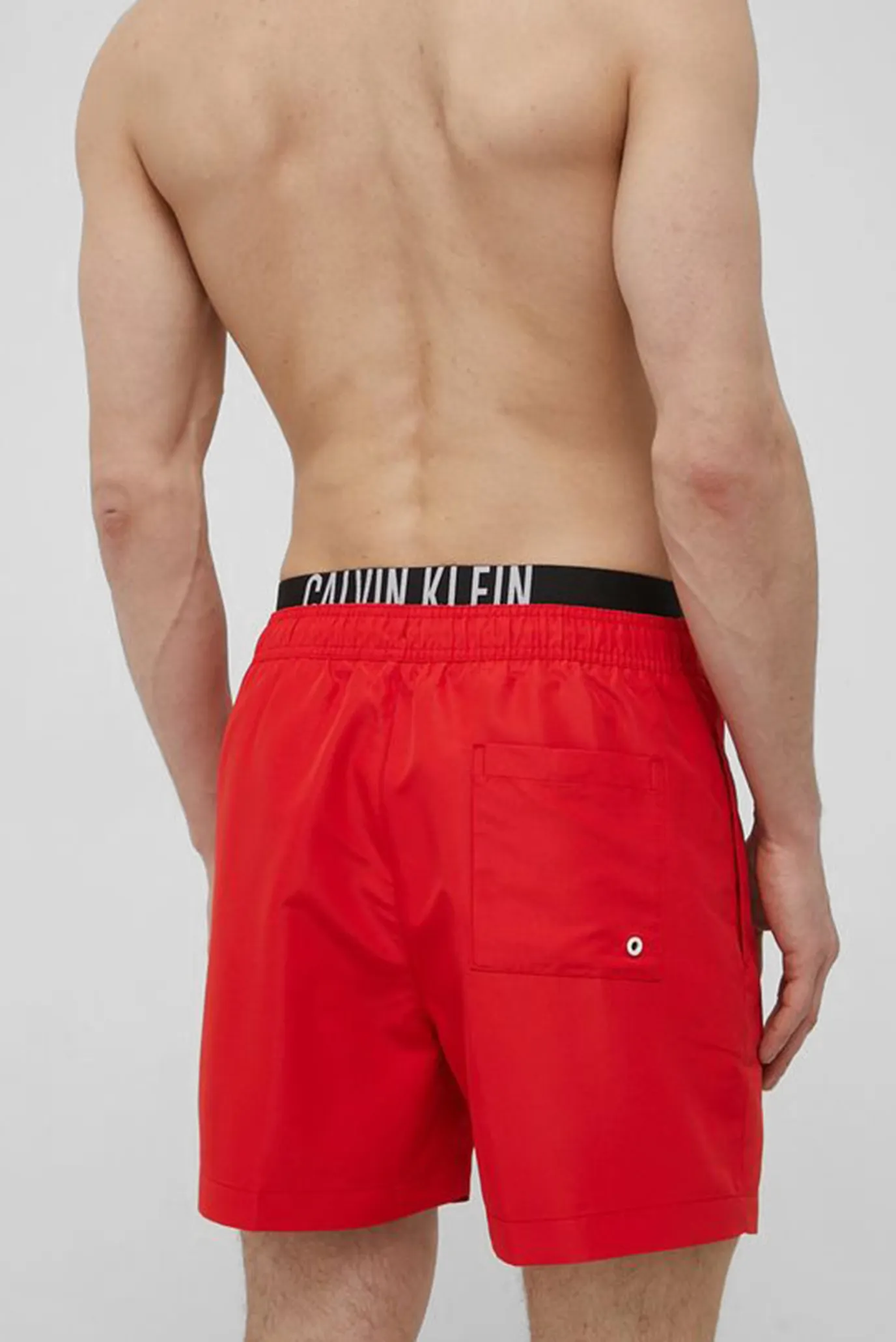 Мужские красные плавательные шорты 7