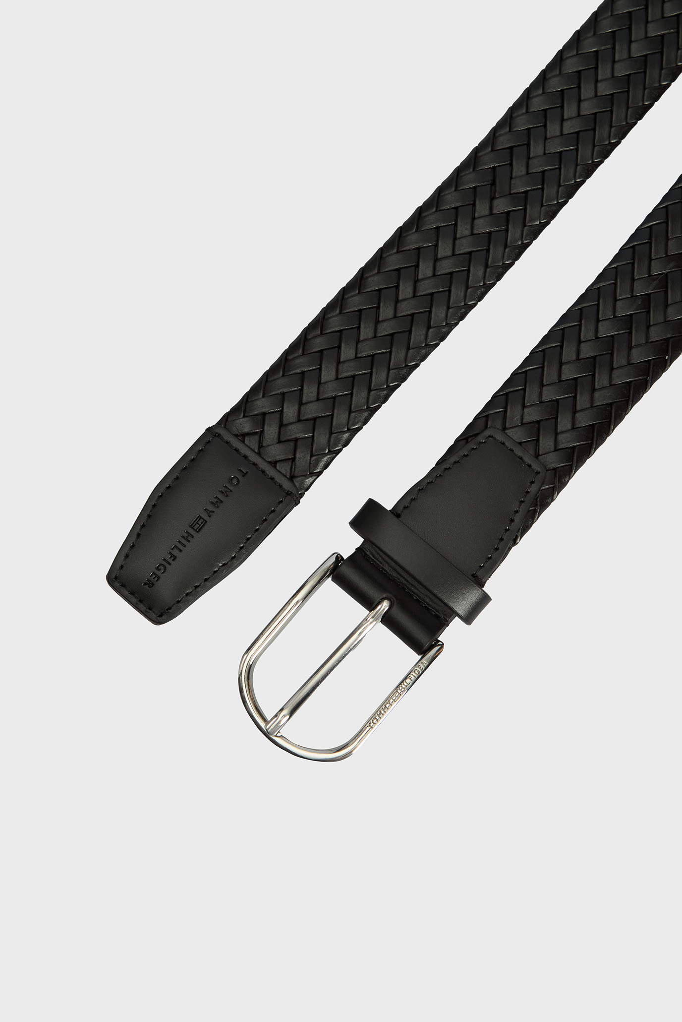 Мужской черный кожаный ремень TH BUSINESS LUXE 3.5 2