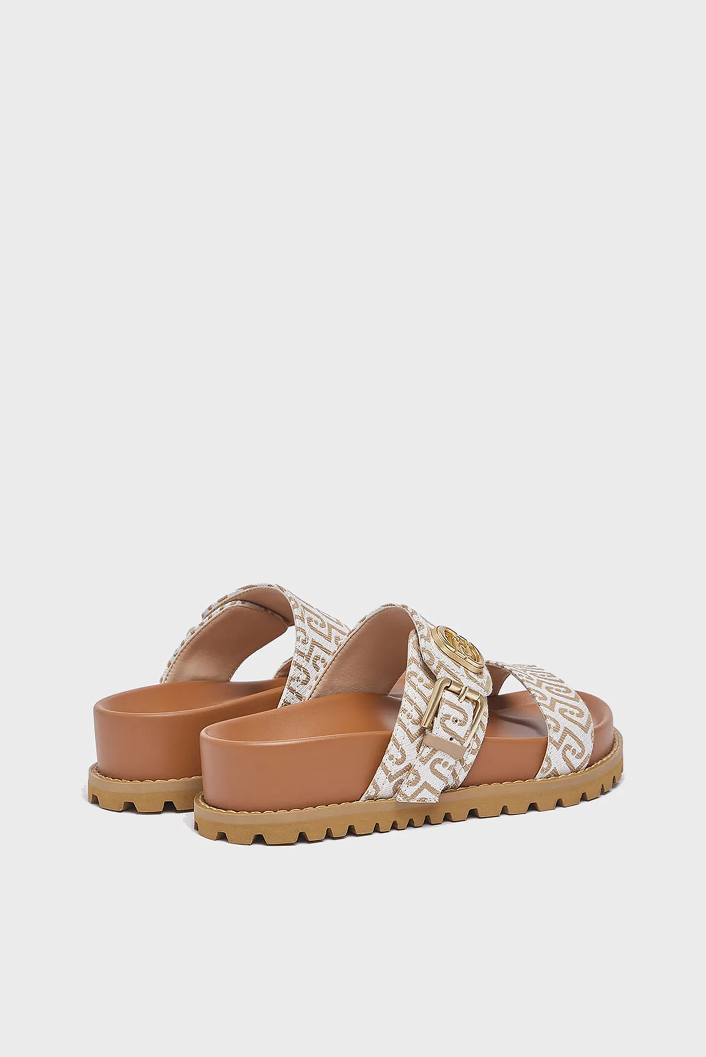 Сандалии LIVIA 02 - SANDAL MONOGRAM JACQUARD NATURAL SADDLE 5