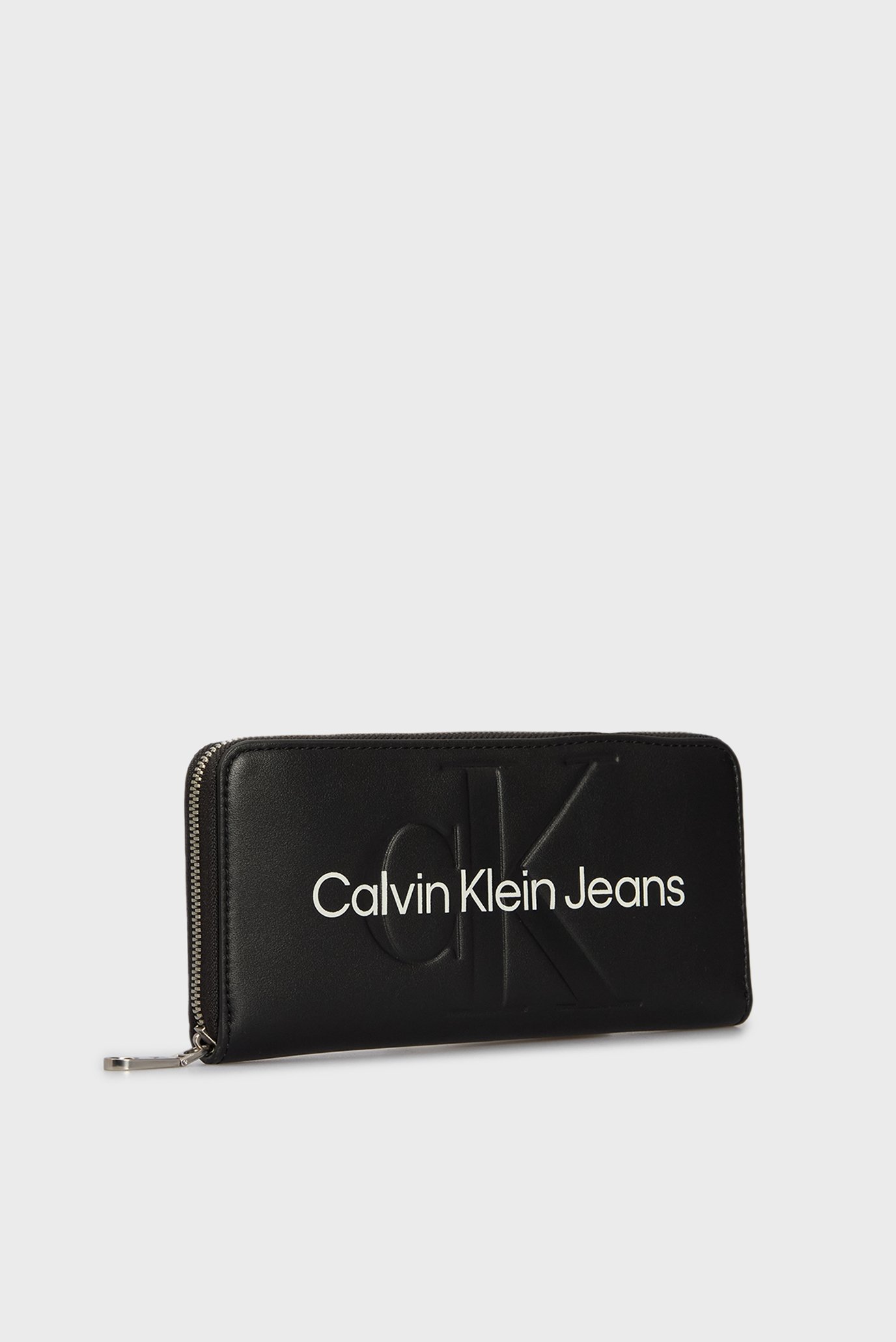 Женский черный кошелек SCULPTED ZIP AROUND MONOCalvin Klein Jeans Женский черный кошелек SCULPTED ZIP AROUND MONO 3