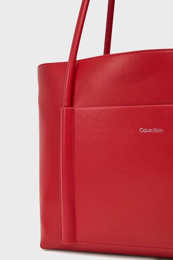 Женская красная сумка CK LINN MEDIUM SHOPPER