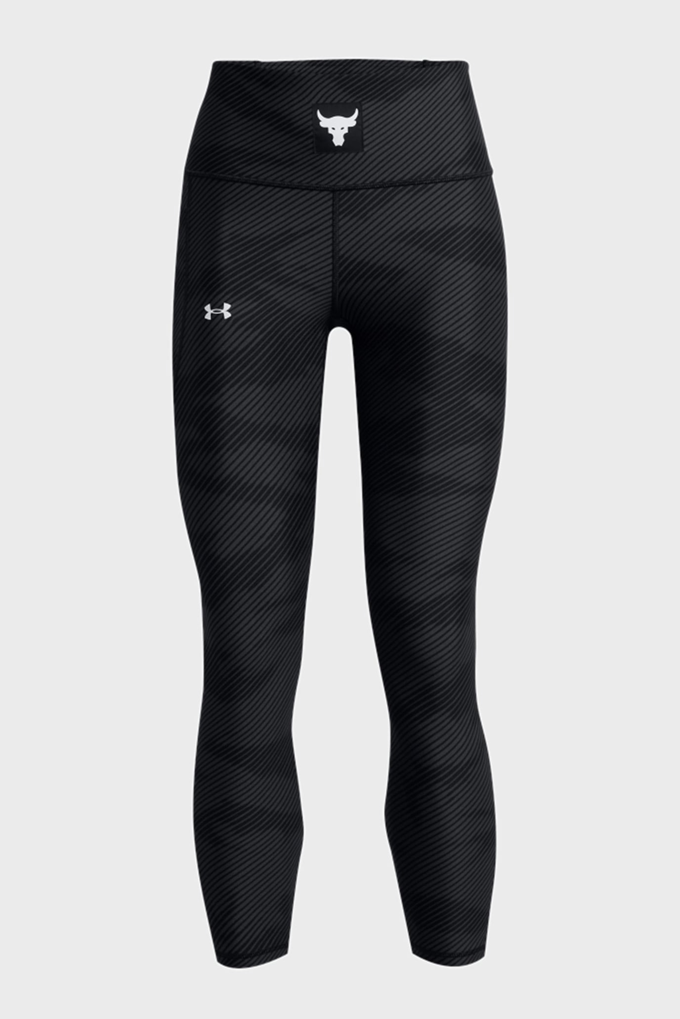 Женские черные тайтсы UA Pjt Rock HG Ankle Legging 11