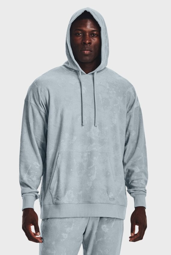 Мужское серое худи UA Journey Terry Hoodie