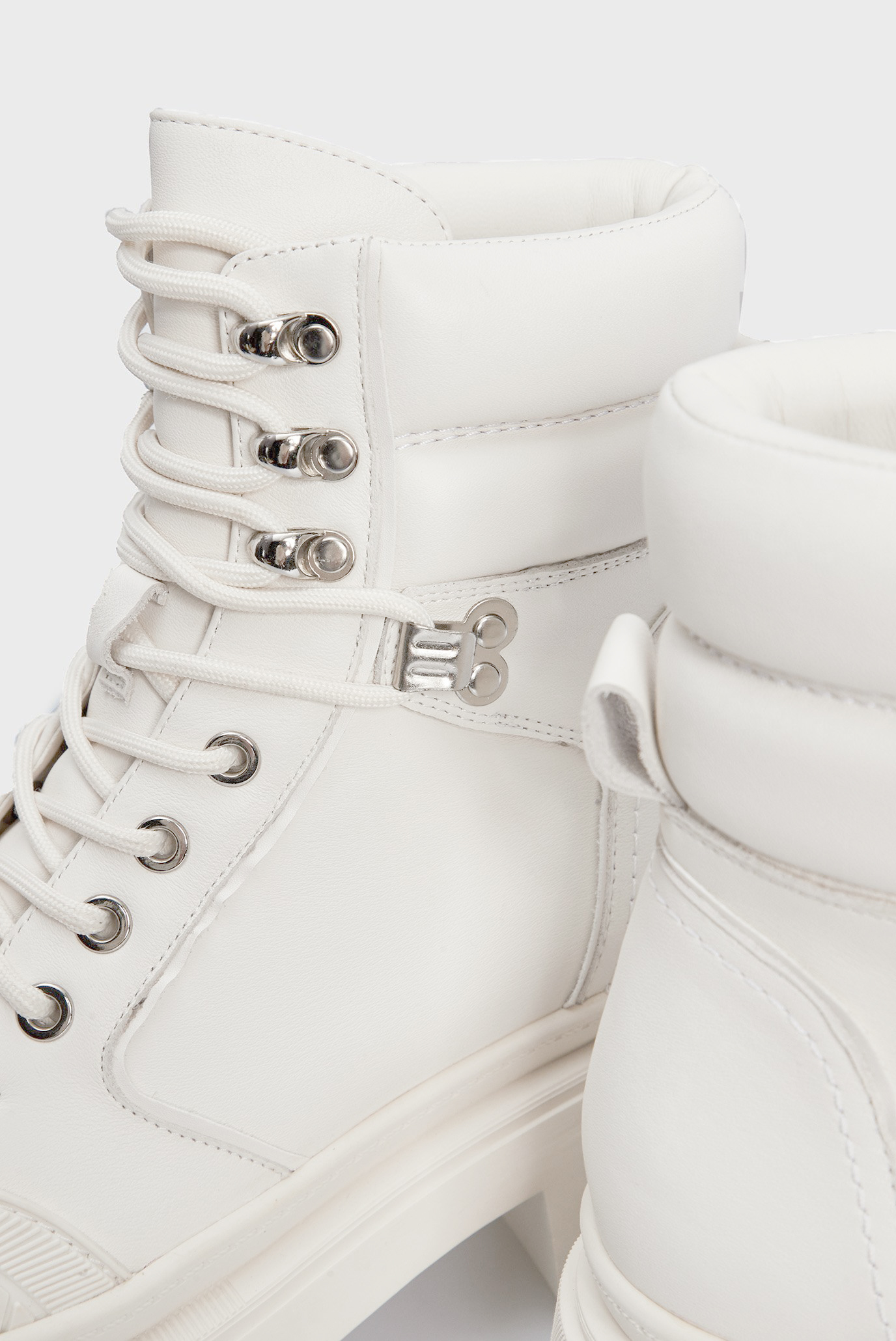 Женские белые кожаные хайкеры Harlow 7